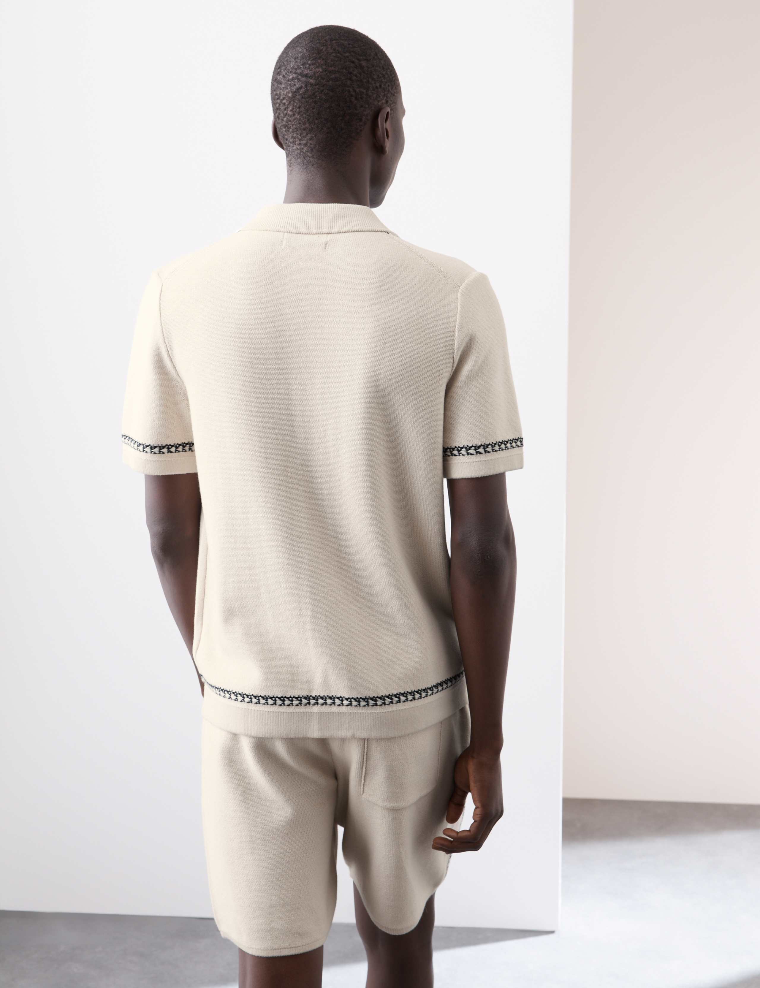Pure Cotton Cuban Collar Knitted Polo Shirt 4 of 7