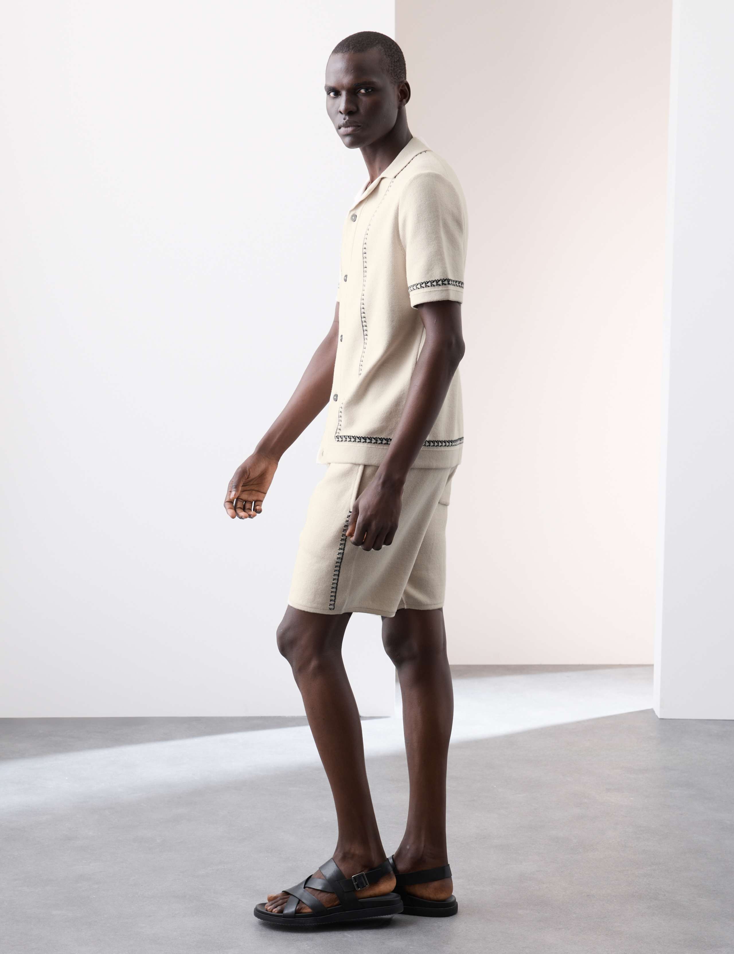 Pure Cotton Cuban Collar Knitted Polo Shirt 5 of 7