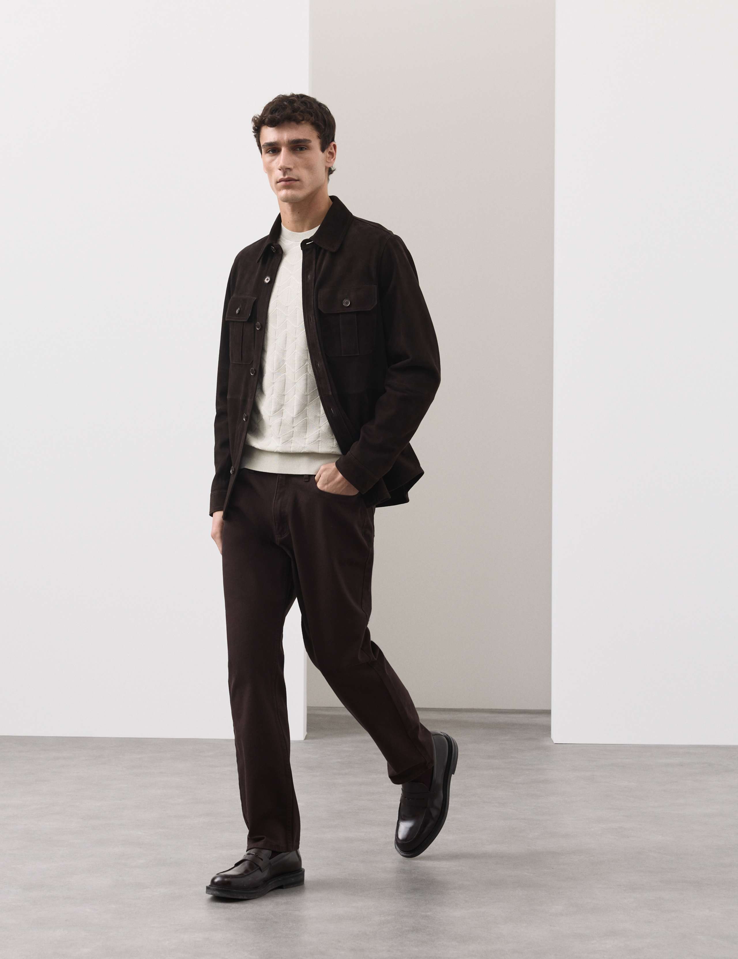 Mercerised Cotton Geometric Knitted T-shirt 4 of 5