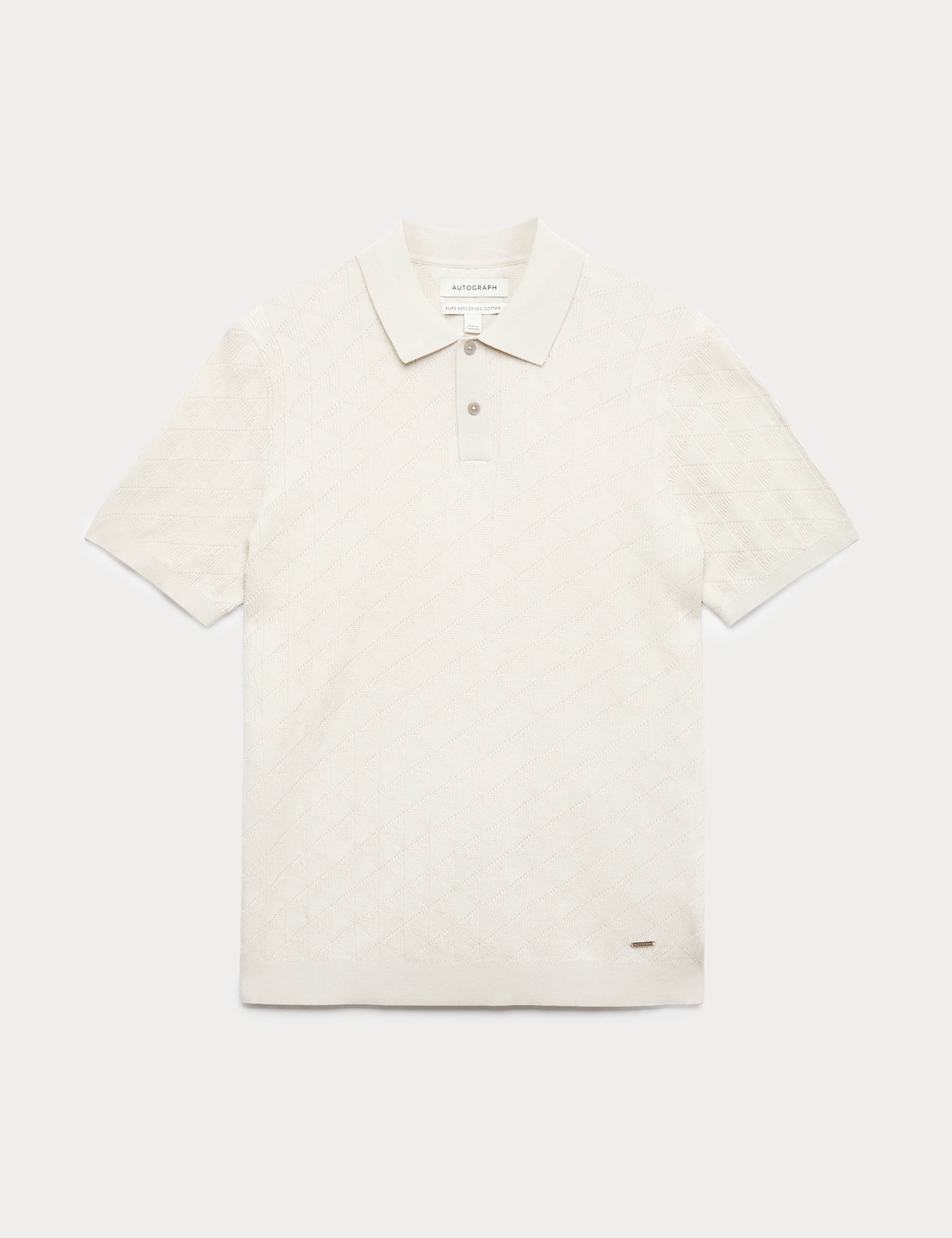 Mercerised Cotton Knitted Polo Shirt 2 of 6