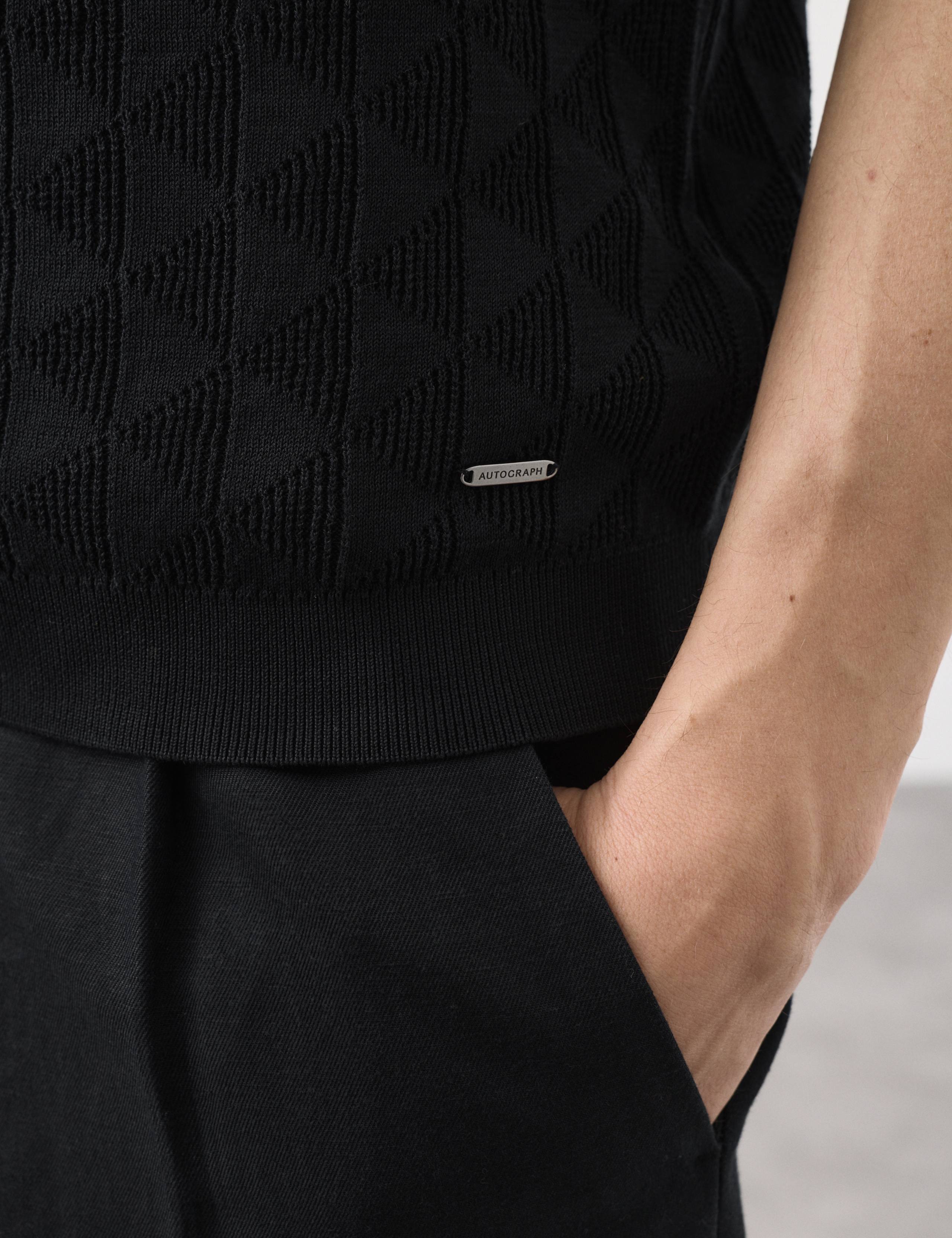 Mercerised Cotton Knitted Polo Shirt 4 of 6