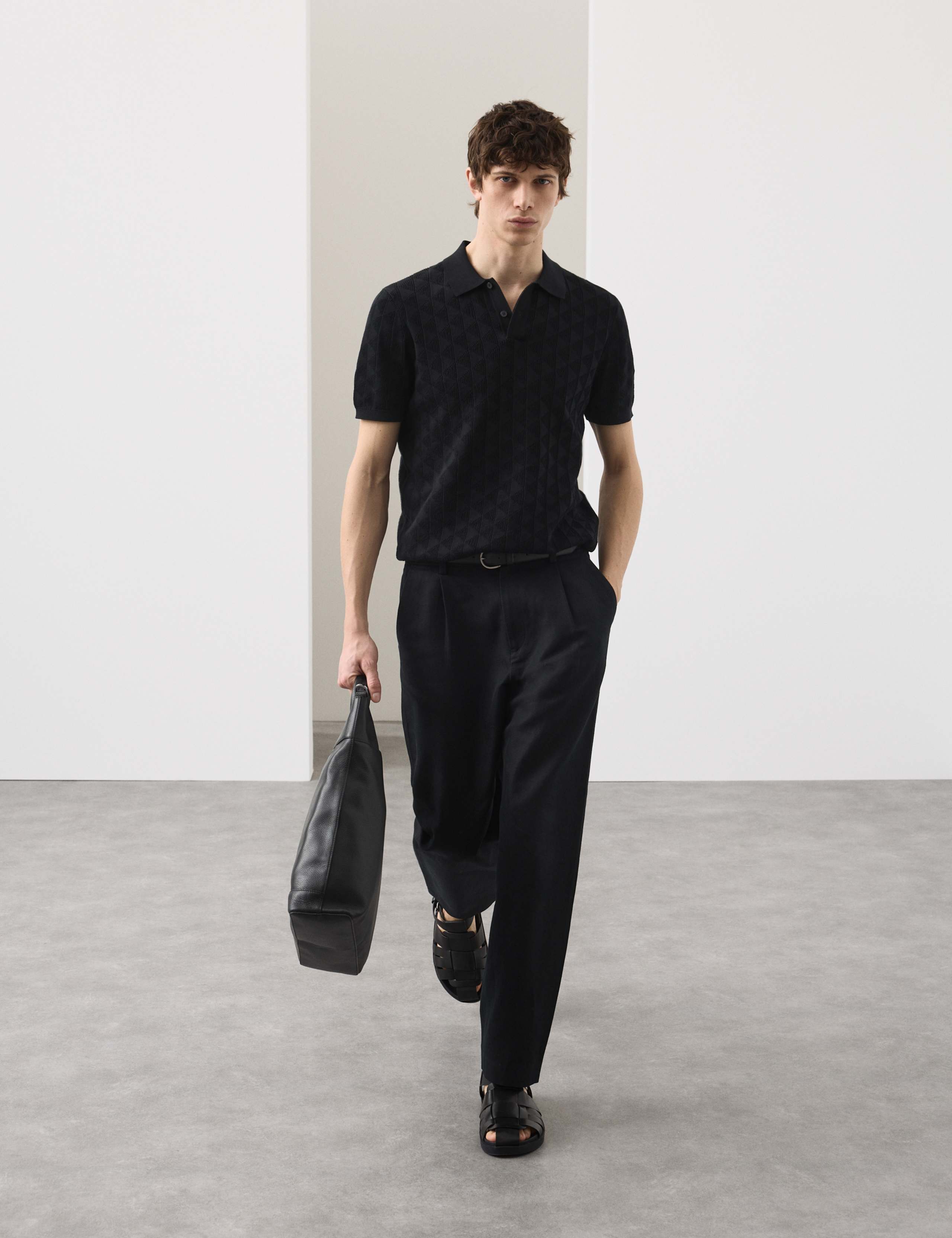 Mercerised Cotton Knitted Polo Shirt 6 of 6