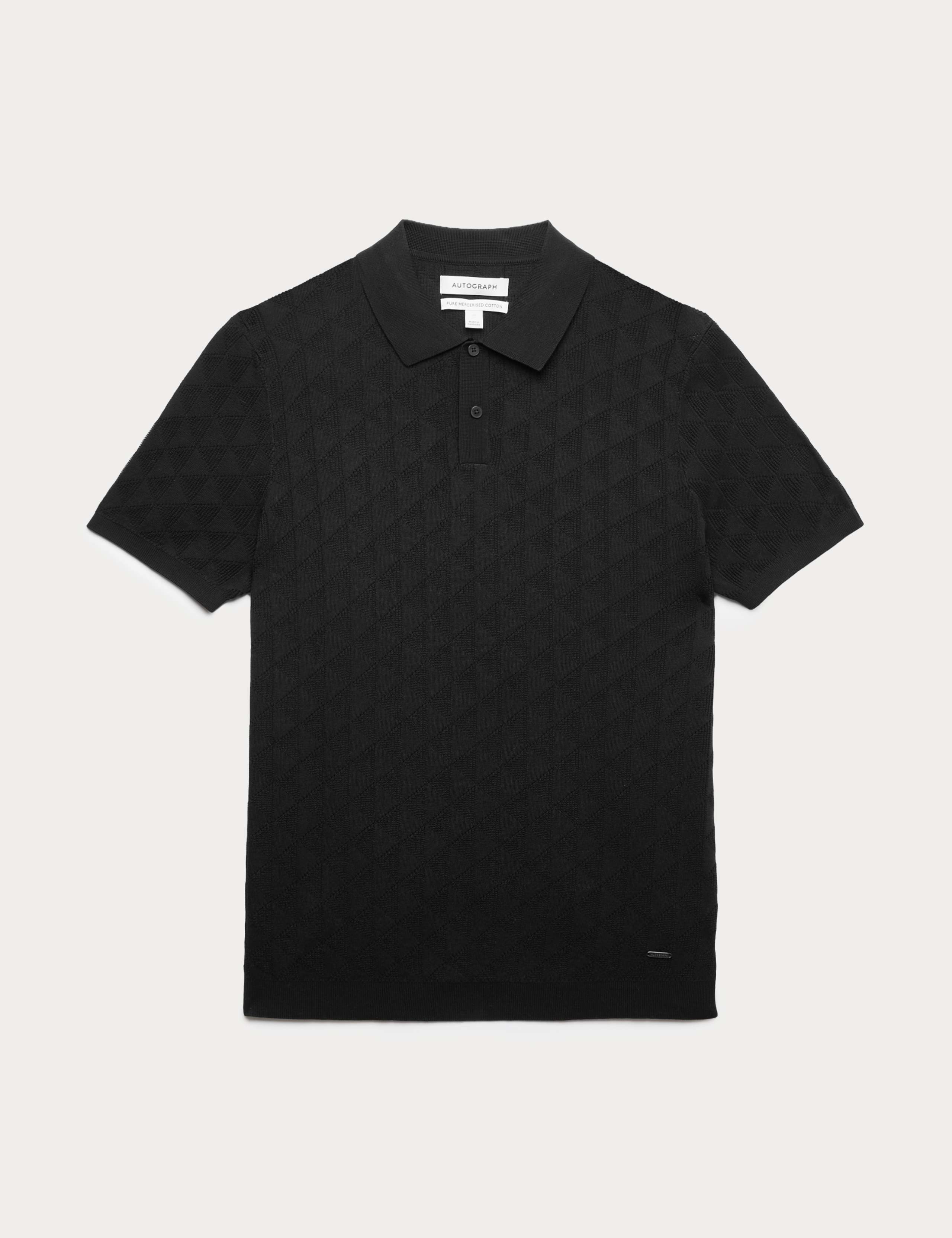 Mercerised Cotton Knitted Polo Shirt 2 of 6