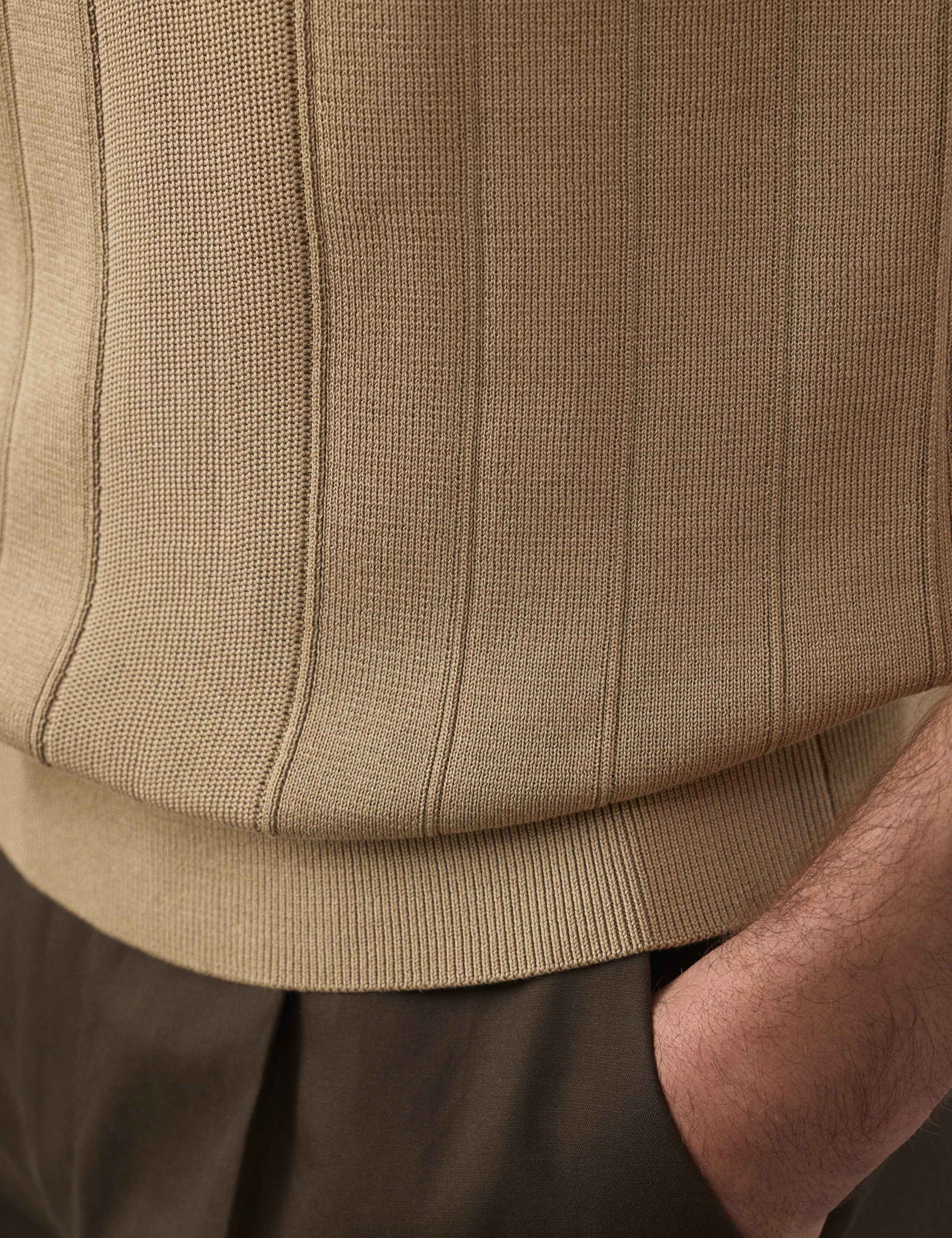 Performance Mercerised Cotton Knitted T-Shirt 7 of 7