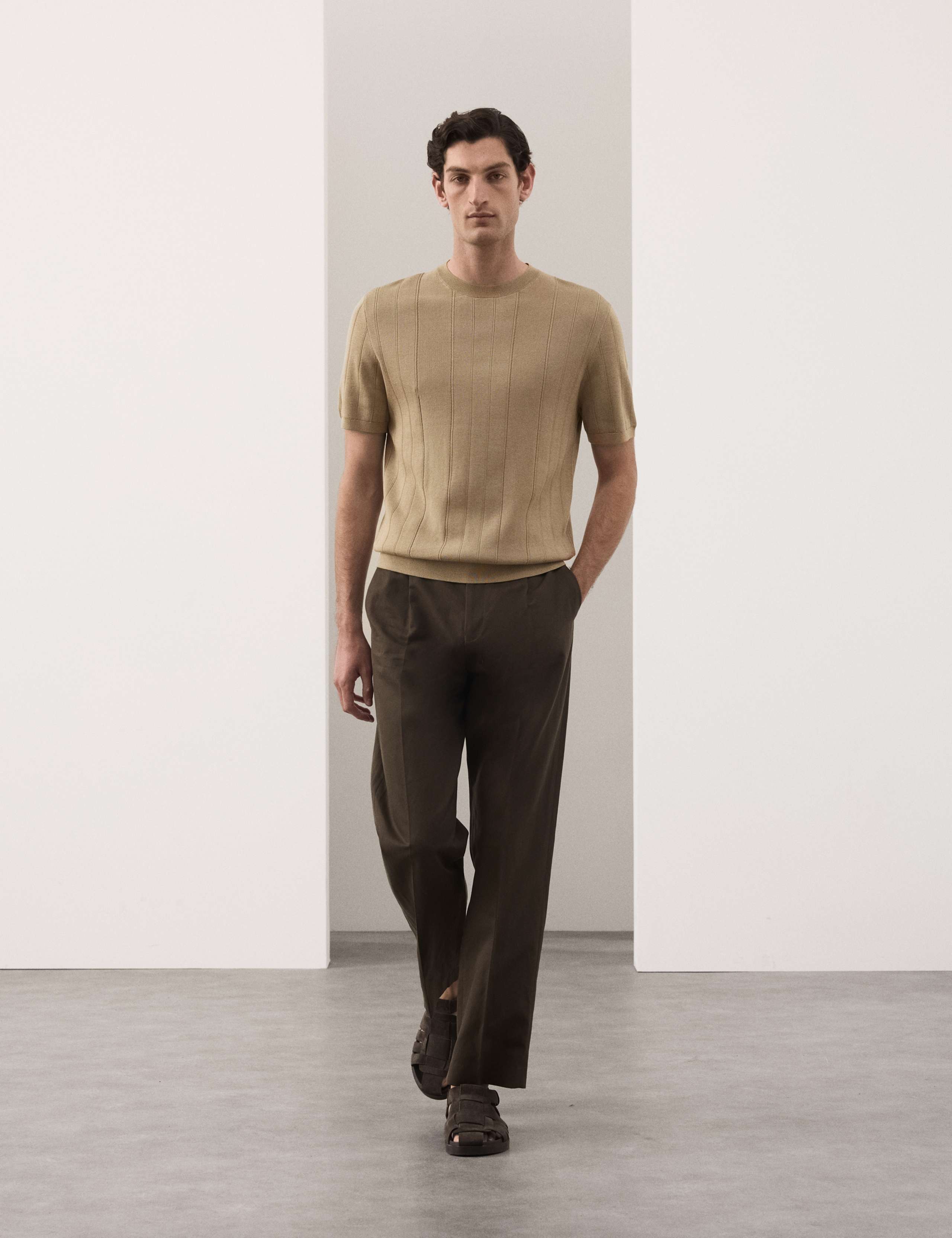 Performance Mercerised Cotton Knitted T-Shirt 5 of 7