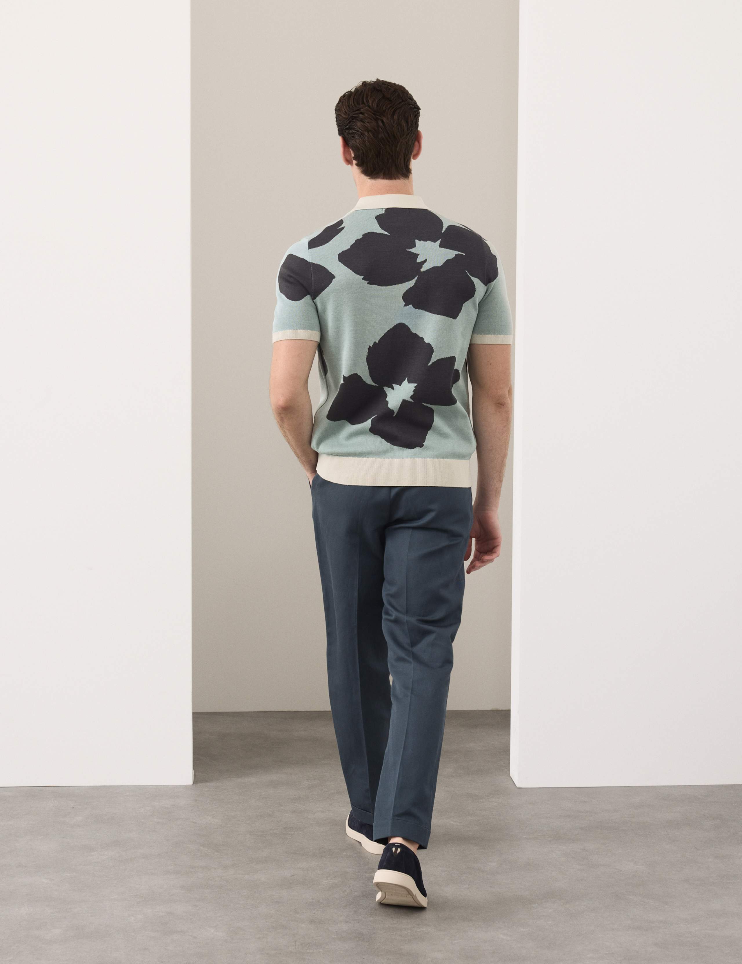 Pure Cotton Floral Button Through Polo 4 of 6