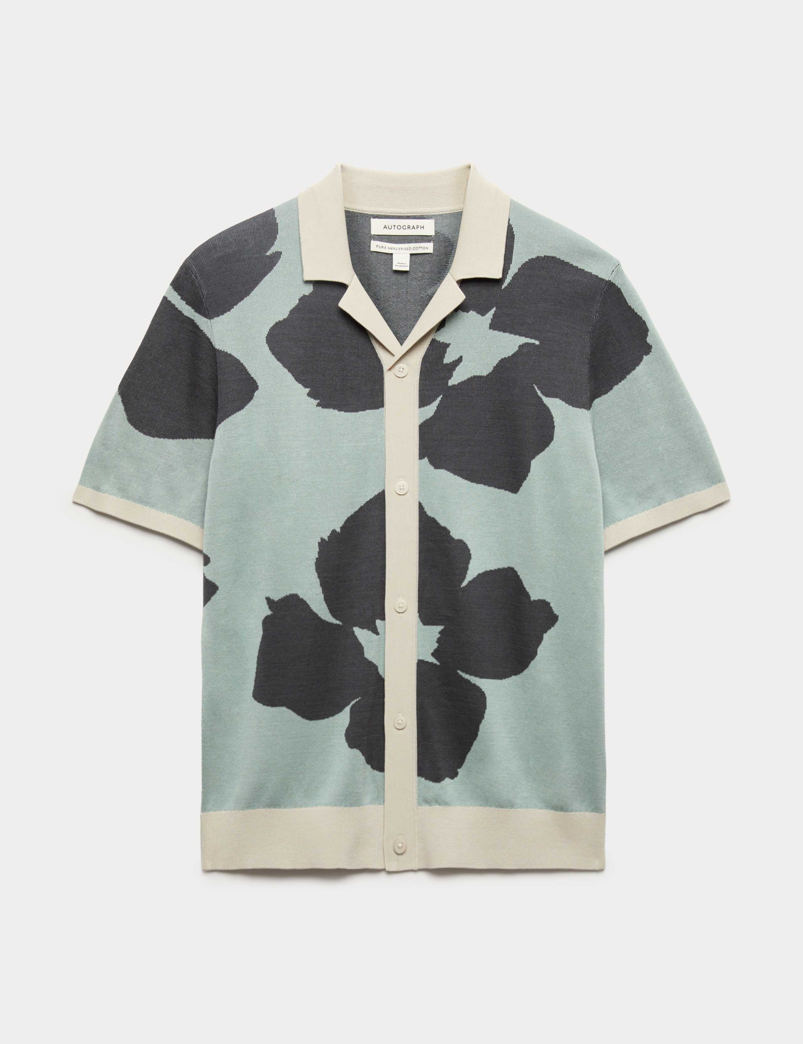 Pure Cotton Floral Button Through Polo 2 of 6