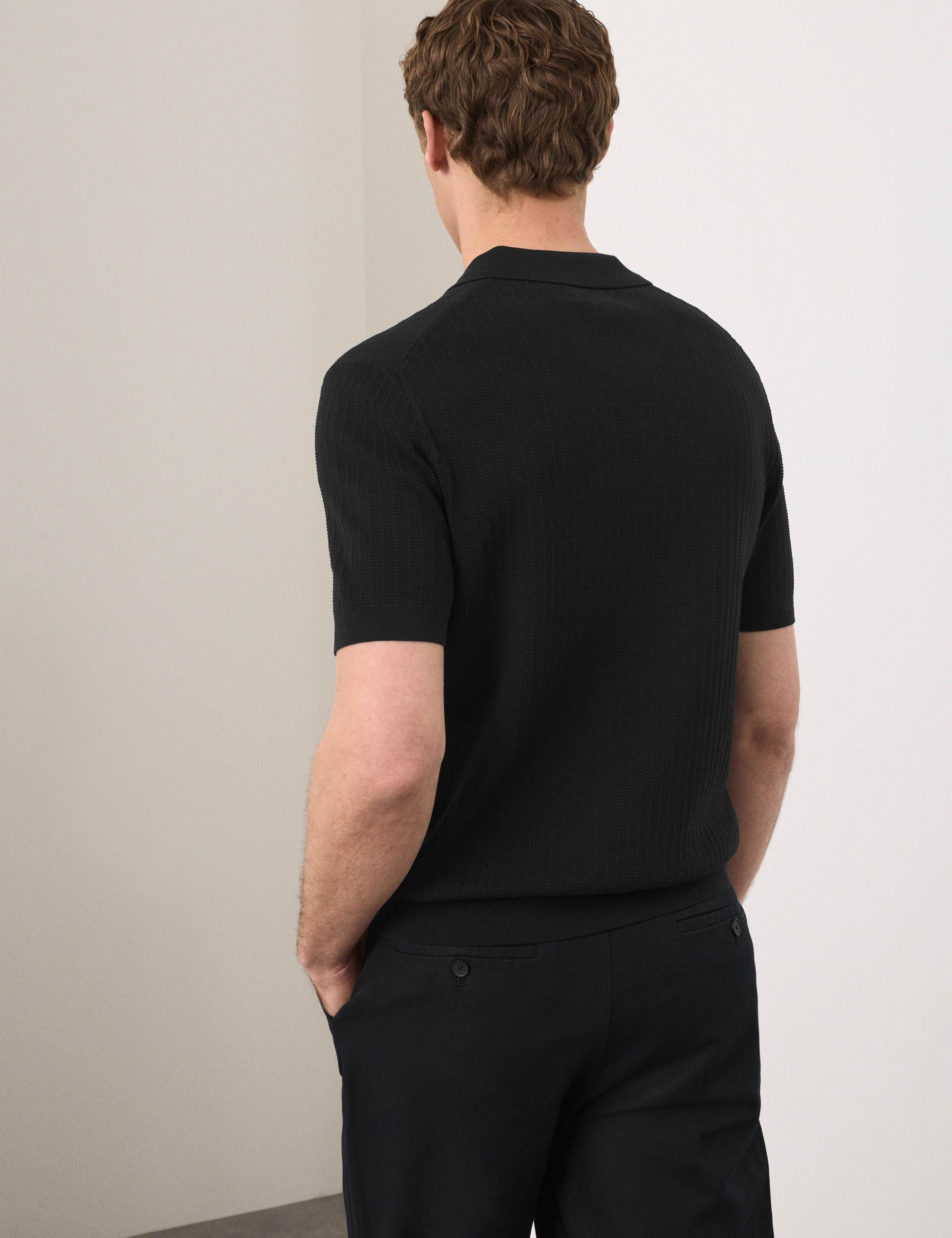 Mercerised Cotton Knitted Polo Shirt 6 of 6