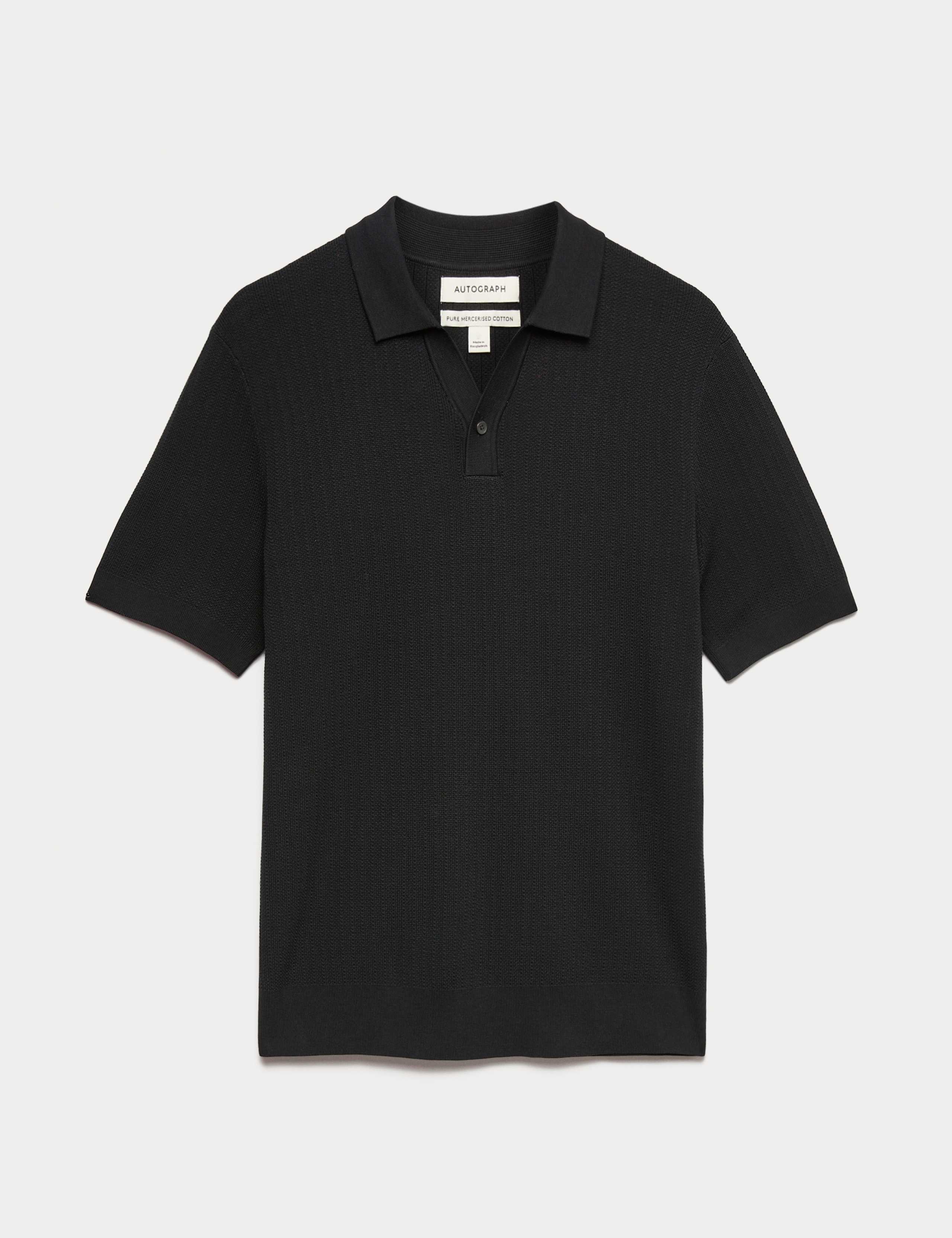 Mercerised Cotton Knitted Polo Shirt 2 of 6