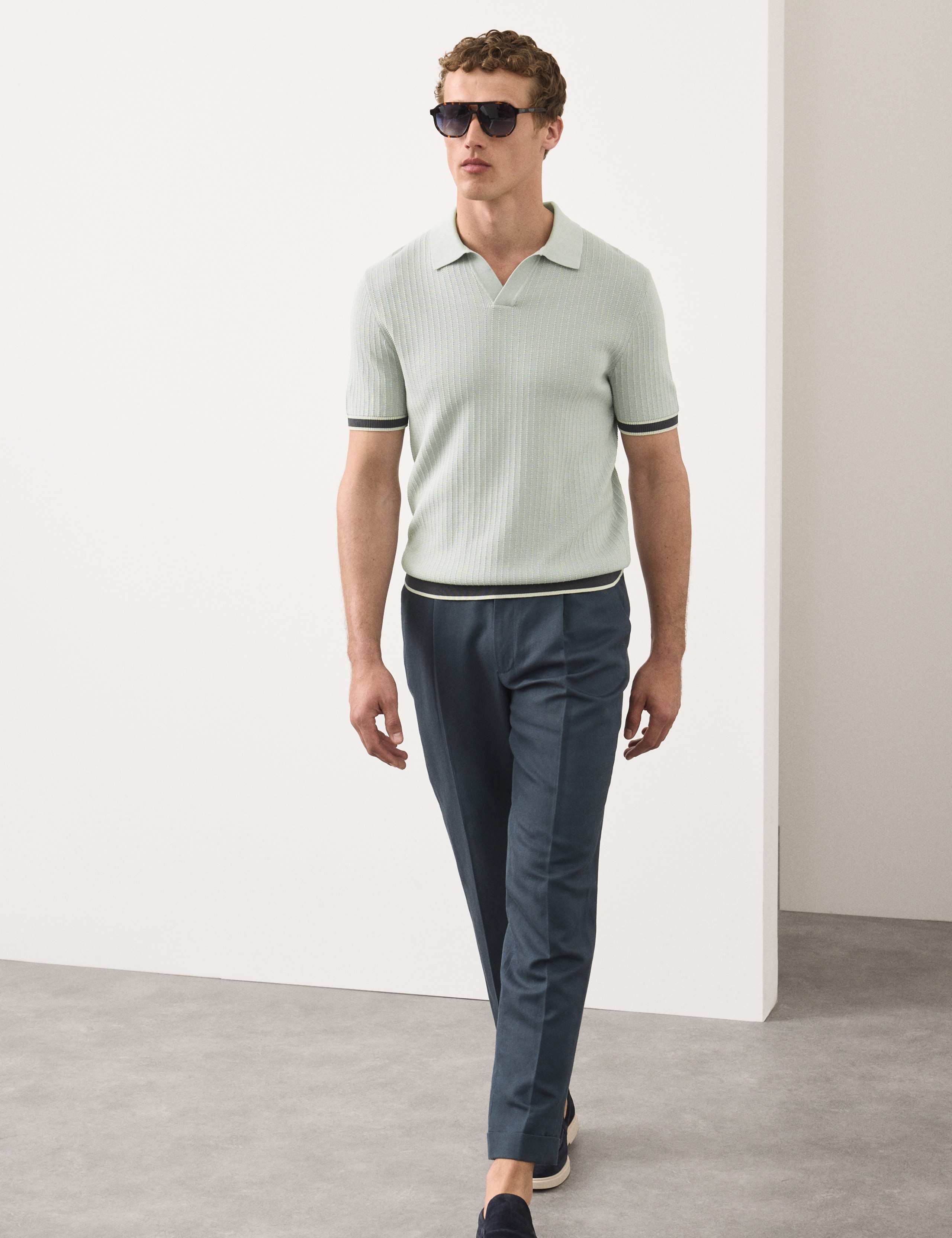 Pure Cotton Knitted Polo Shirt 6 of 7