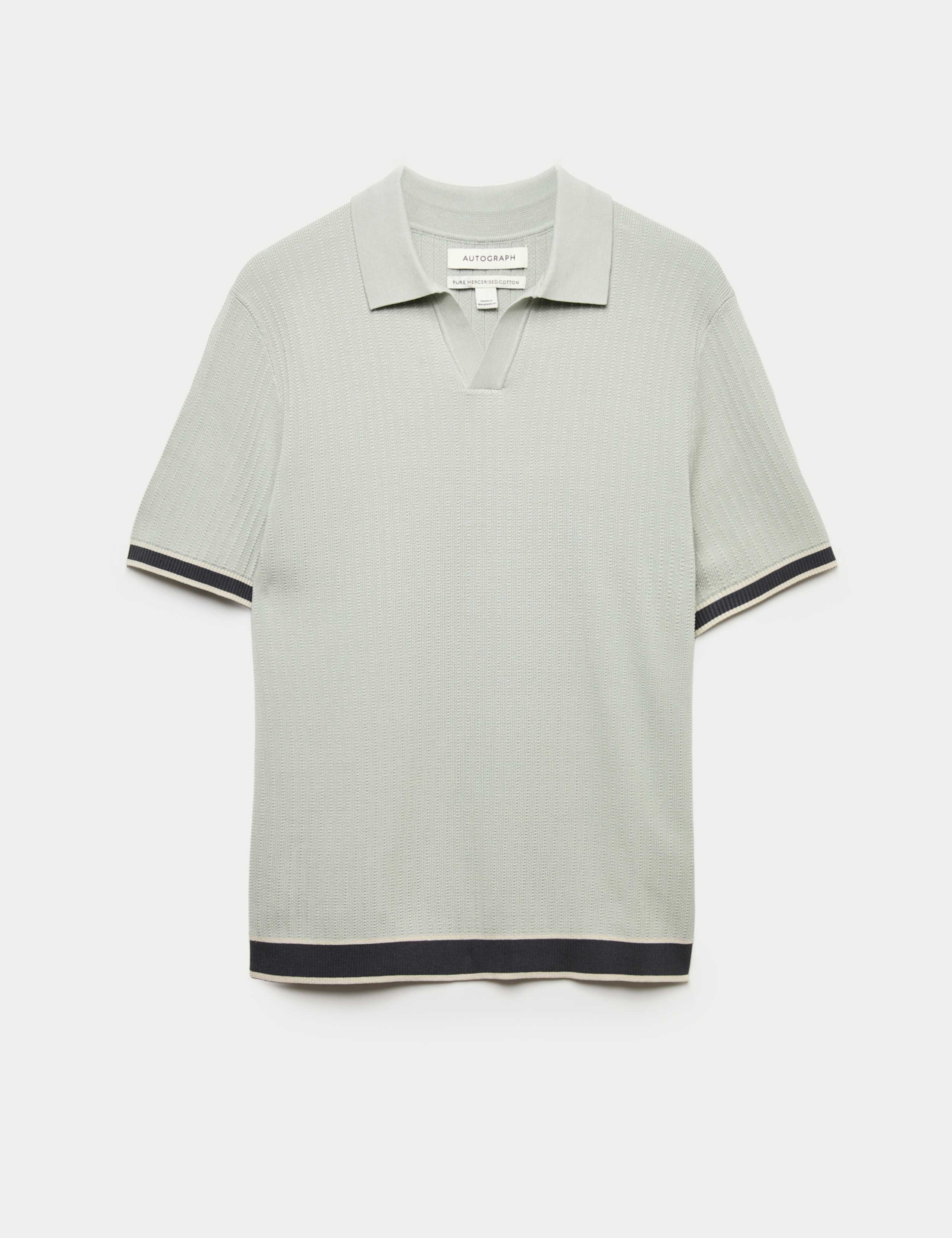 Pure Cotton Knitted Polo Shirt 2 of 7