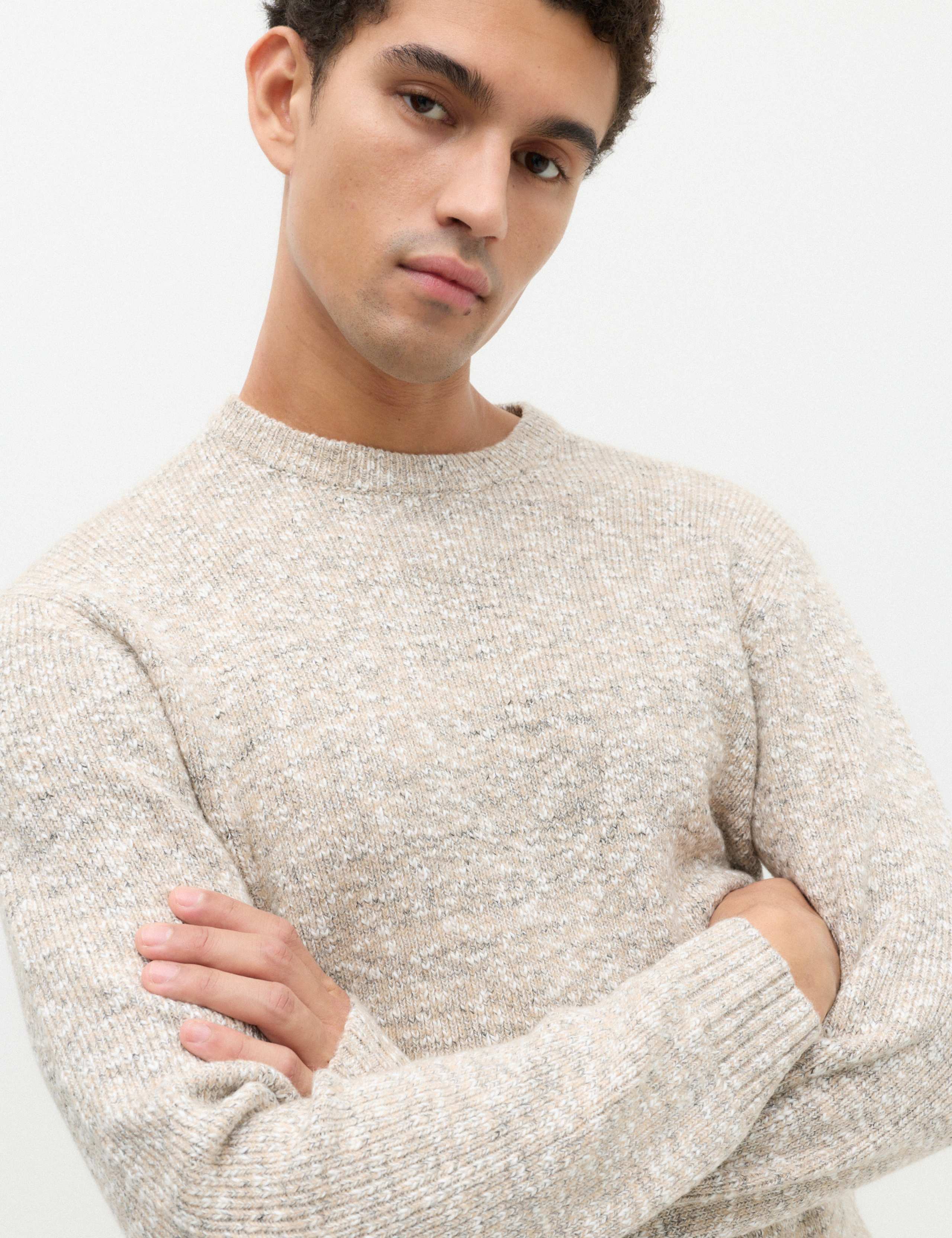 Regular Fit Cotton Blend Textured Jumper 3 of 5