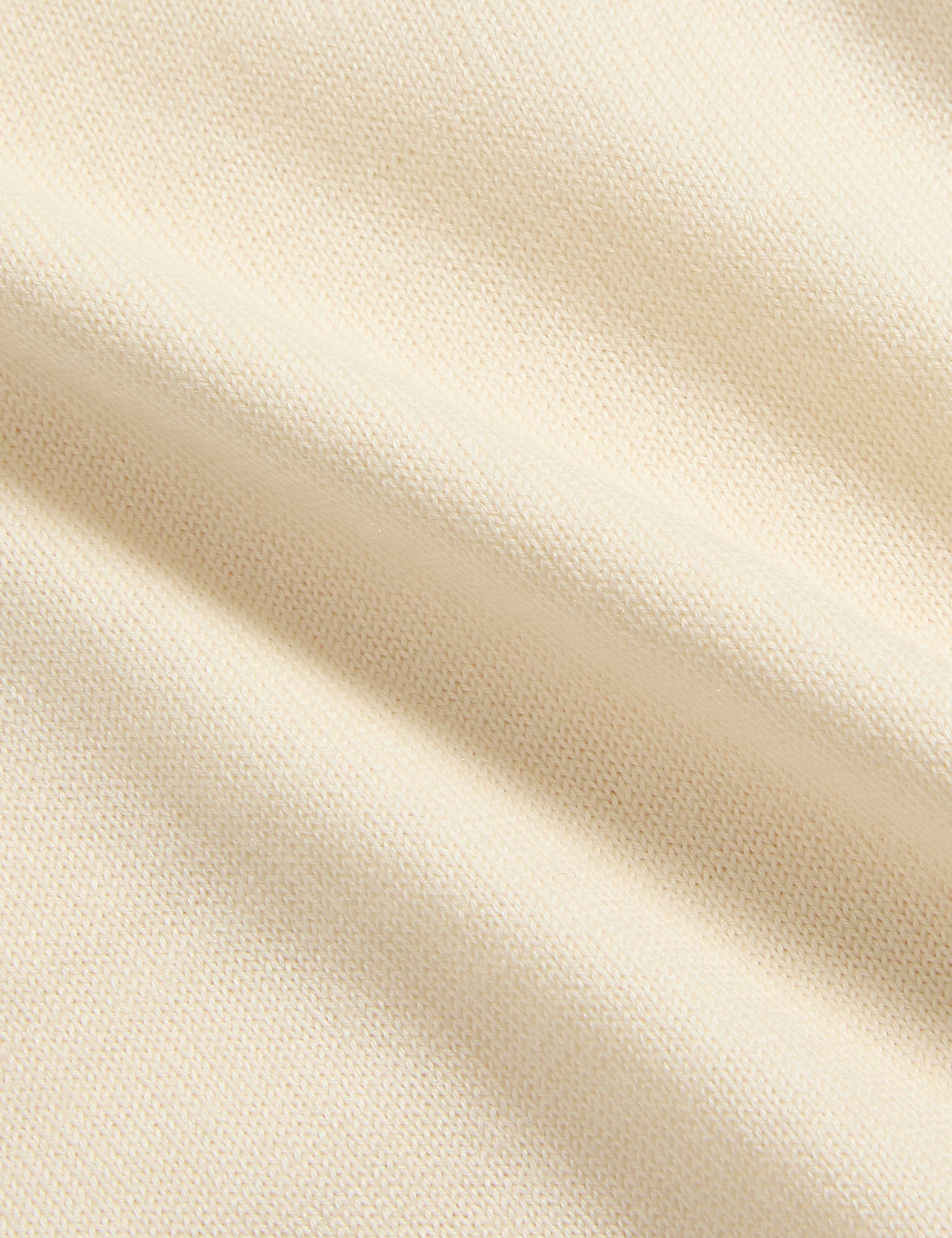 Extra Fine Merino Silk Button Polo Shirt 7 of 7