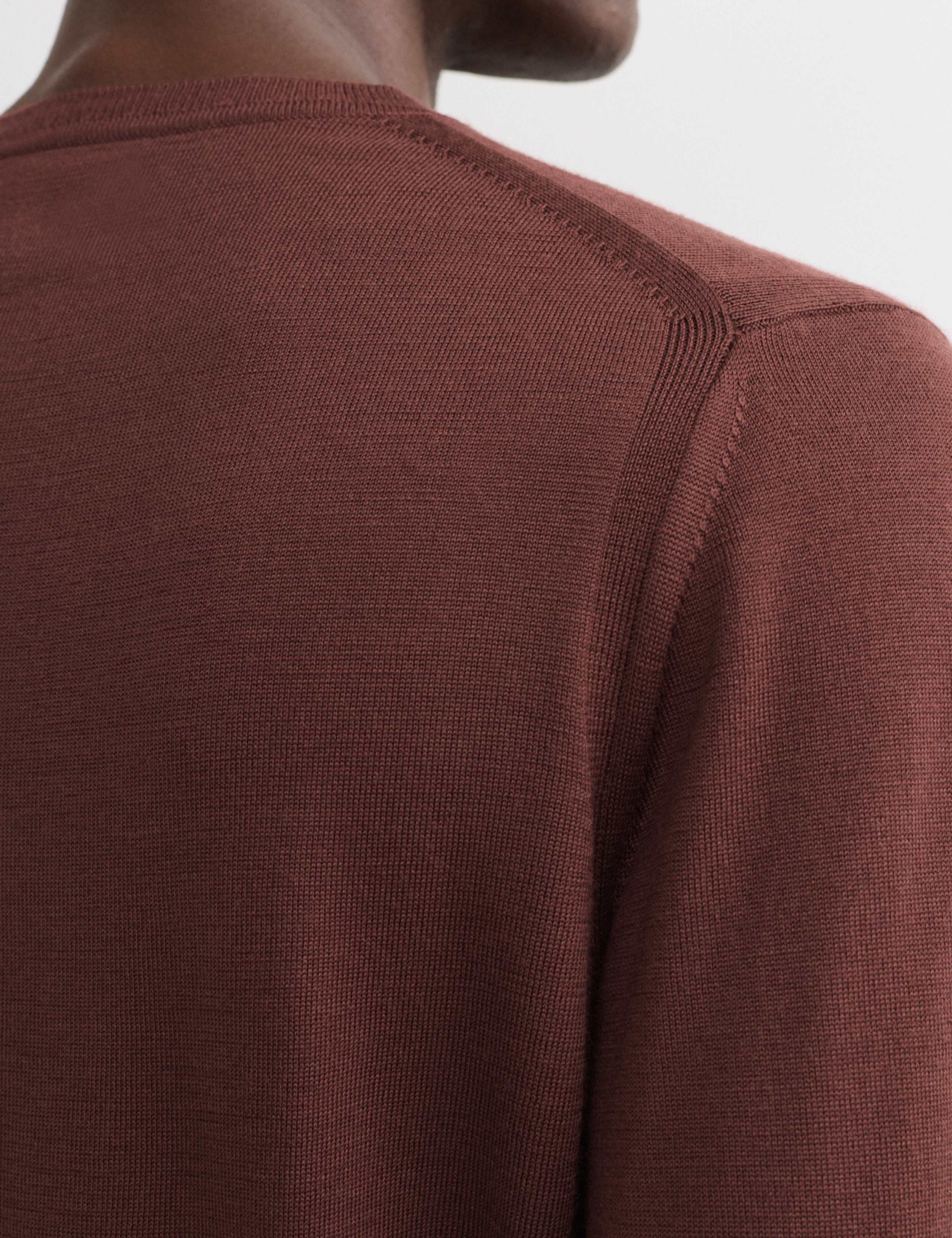 Extra Fine Merino Wool Crew Neck Jumper with Silk 3 of 7