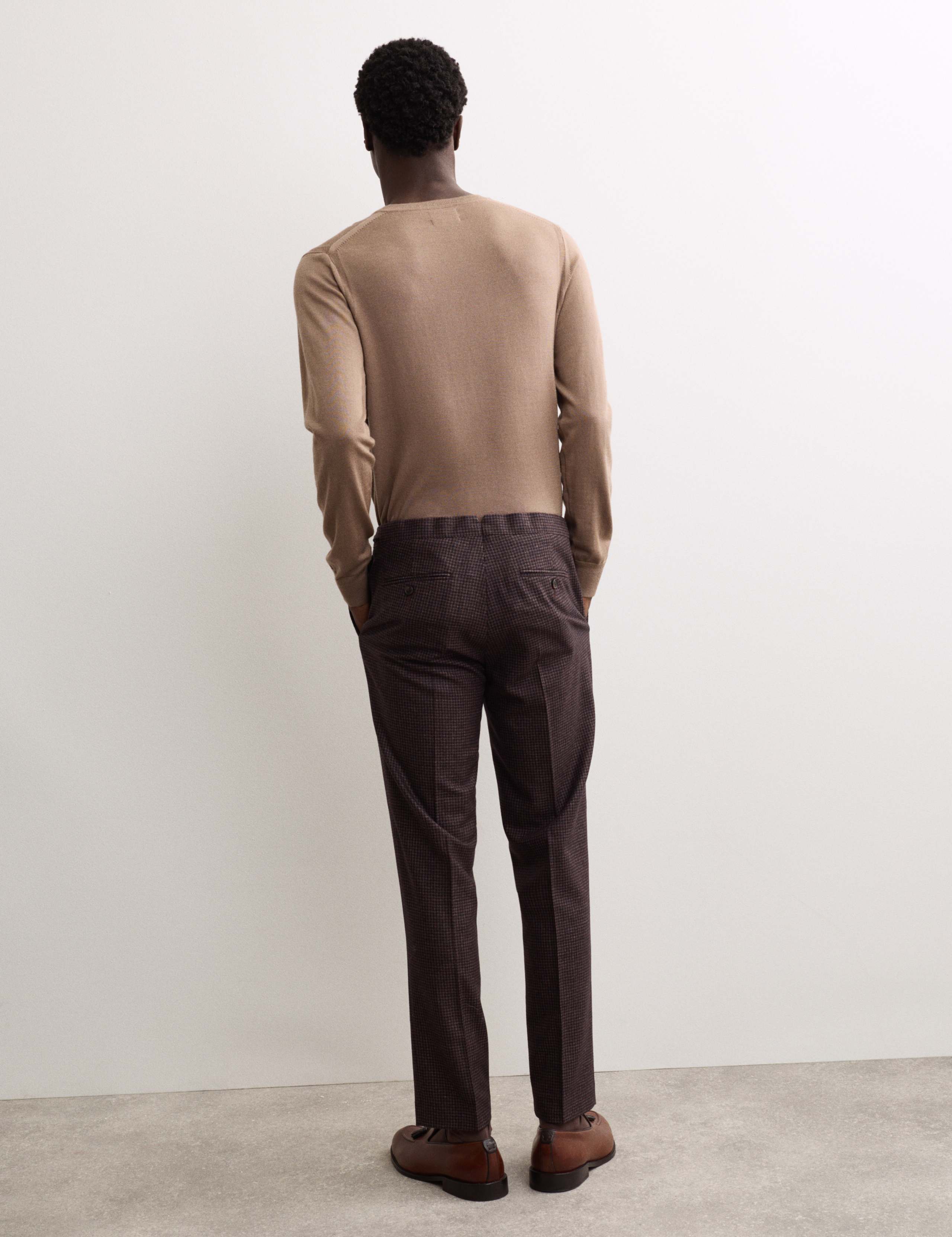 Extra Fine Merino Wool Crew Neck Jumper with Silk 6 of 7