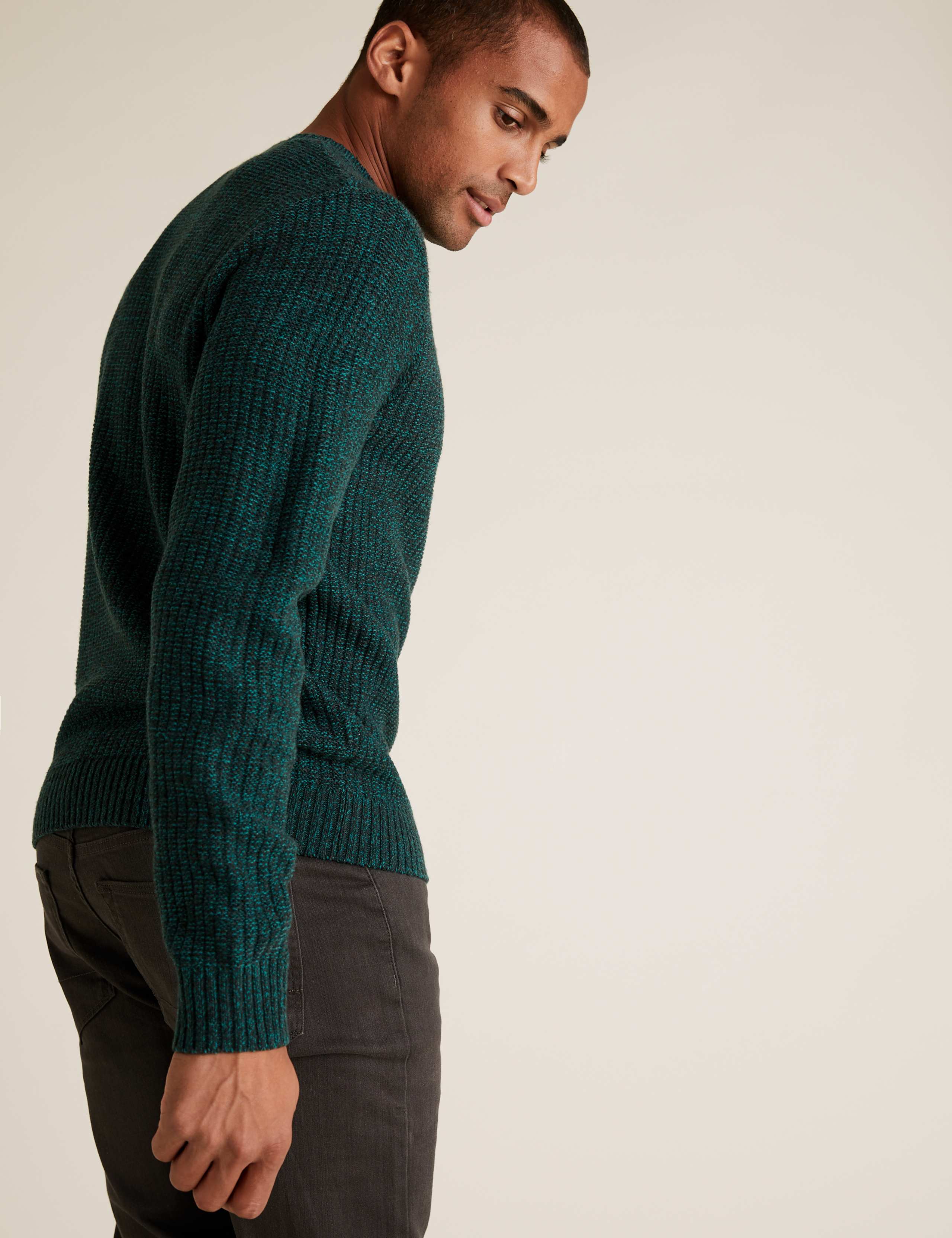 Textured Crew Neck Jumper 4 of 5