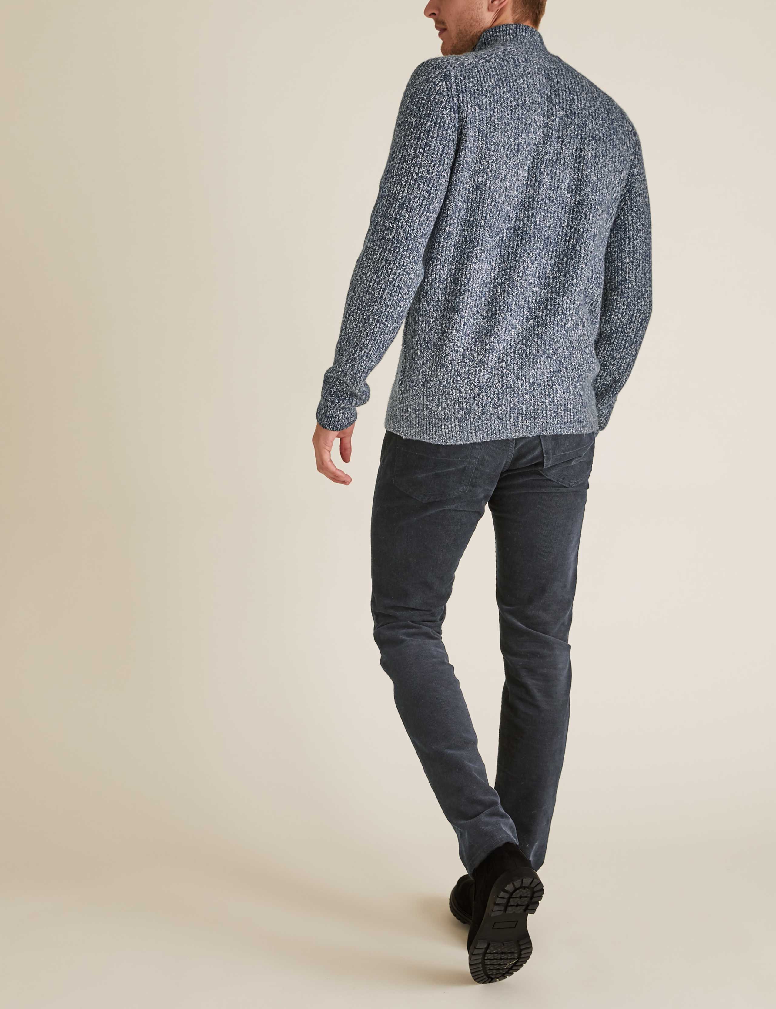 Chunky Funnel Neck Half Zip Jumper 4 of 5