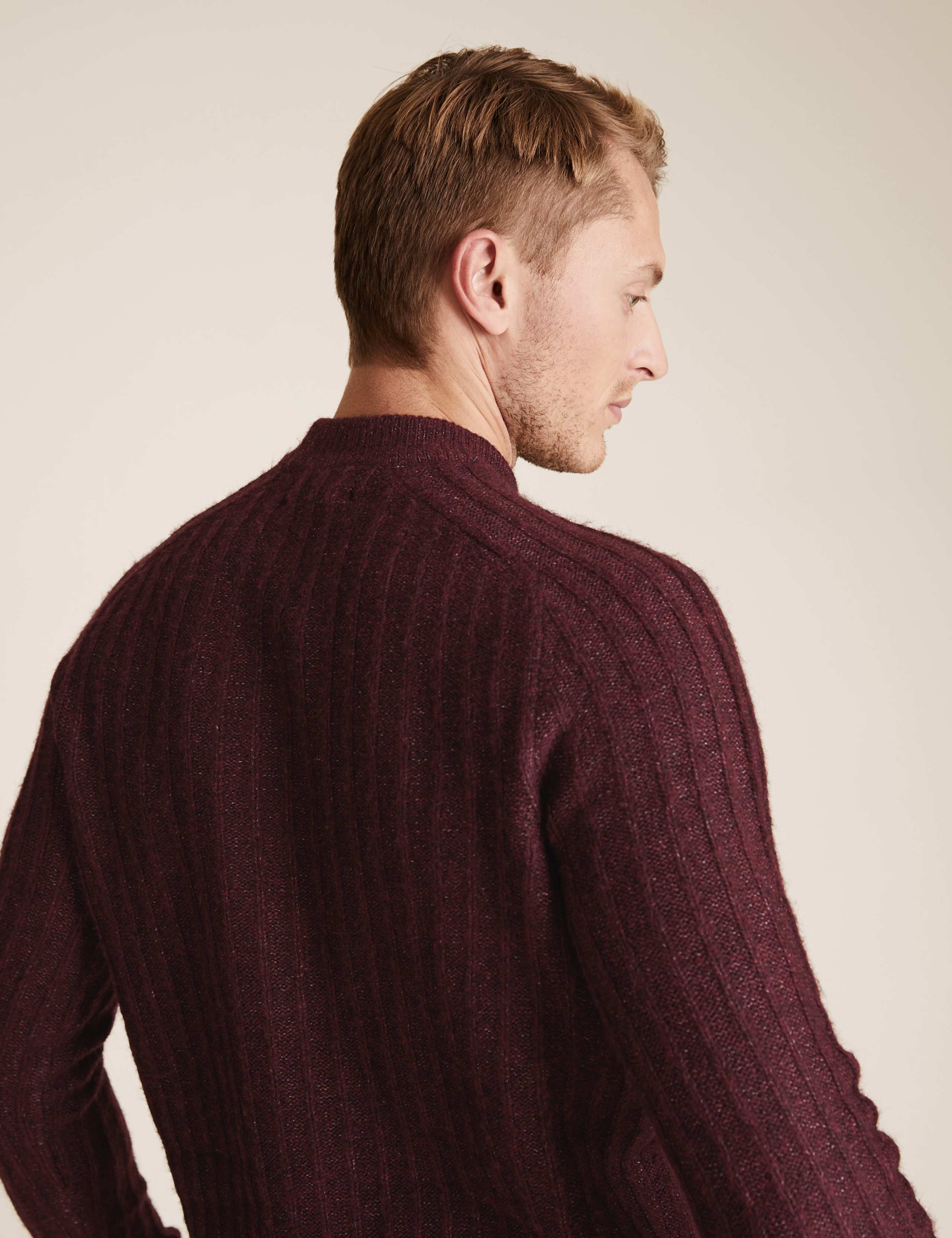 Chunky High Crew Neck Jumper with Wool 4 of 4