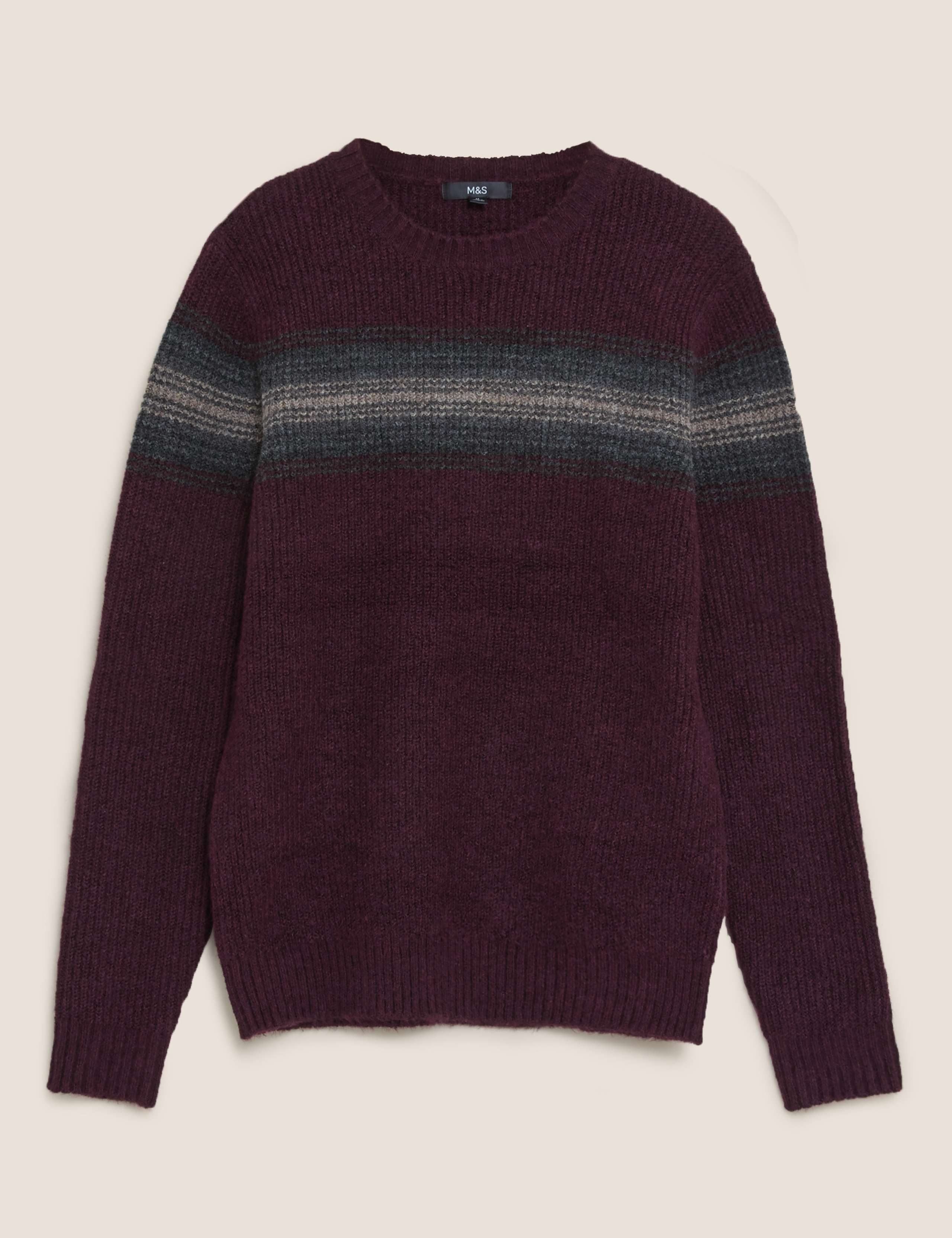 Super Soft Chest Stripe Crew Neck Jumper 1 of 1