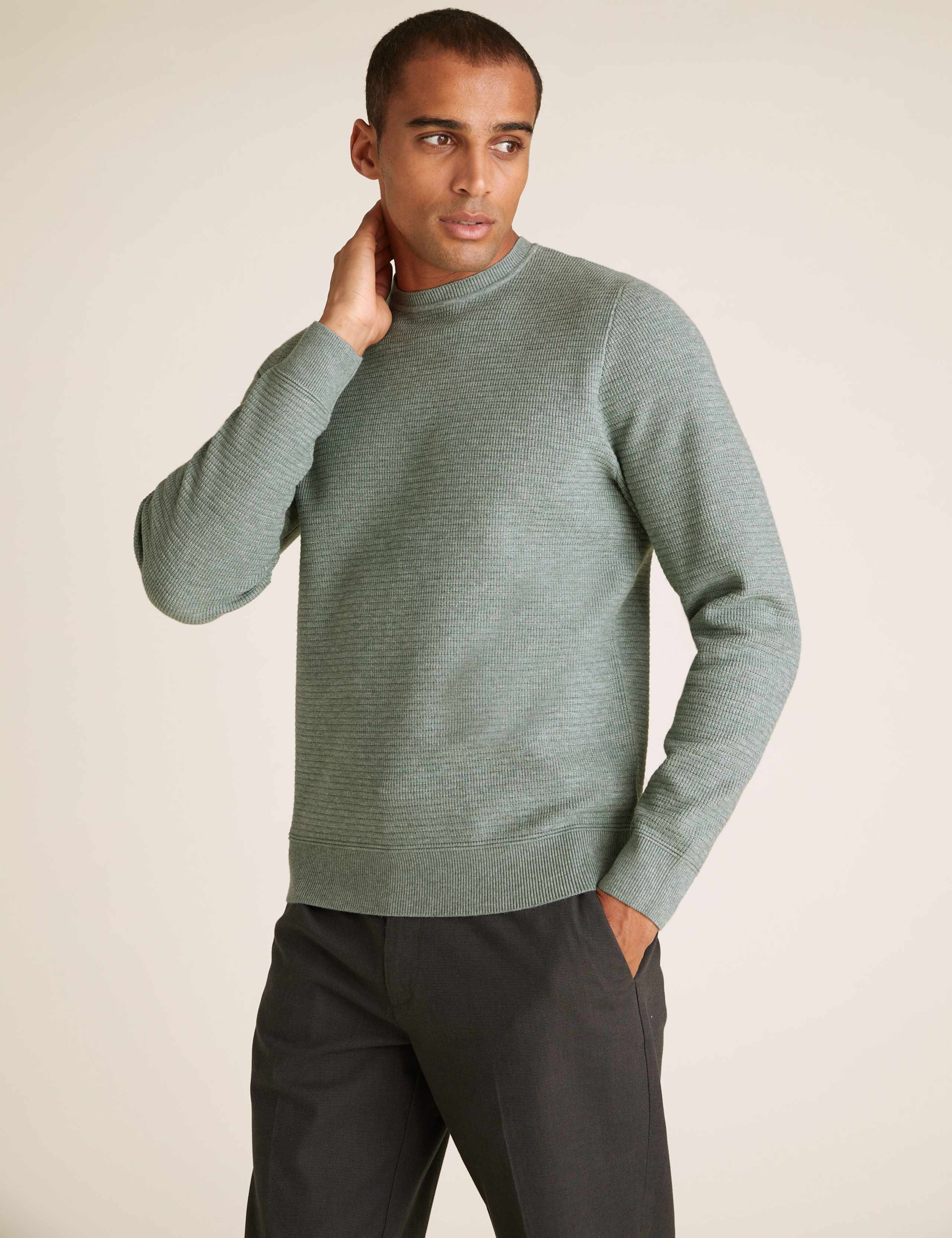 Ribbed Crew Neck Jumper 1 of 6