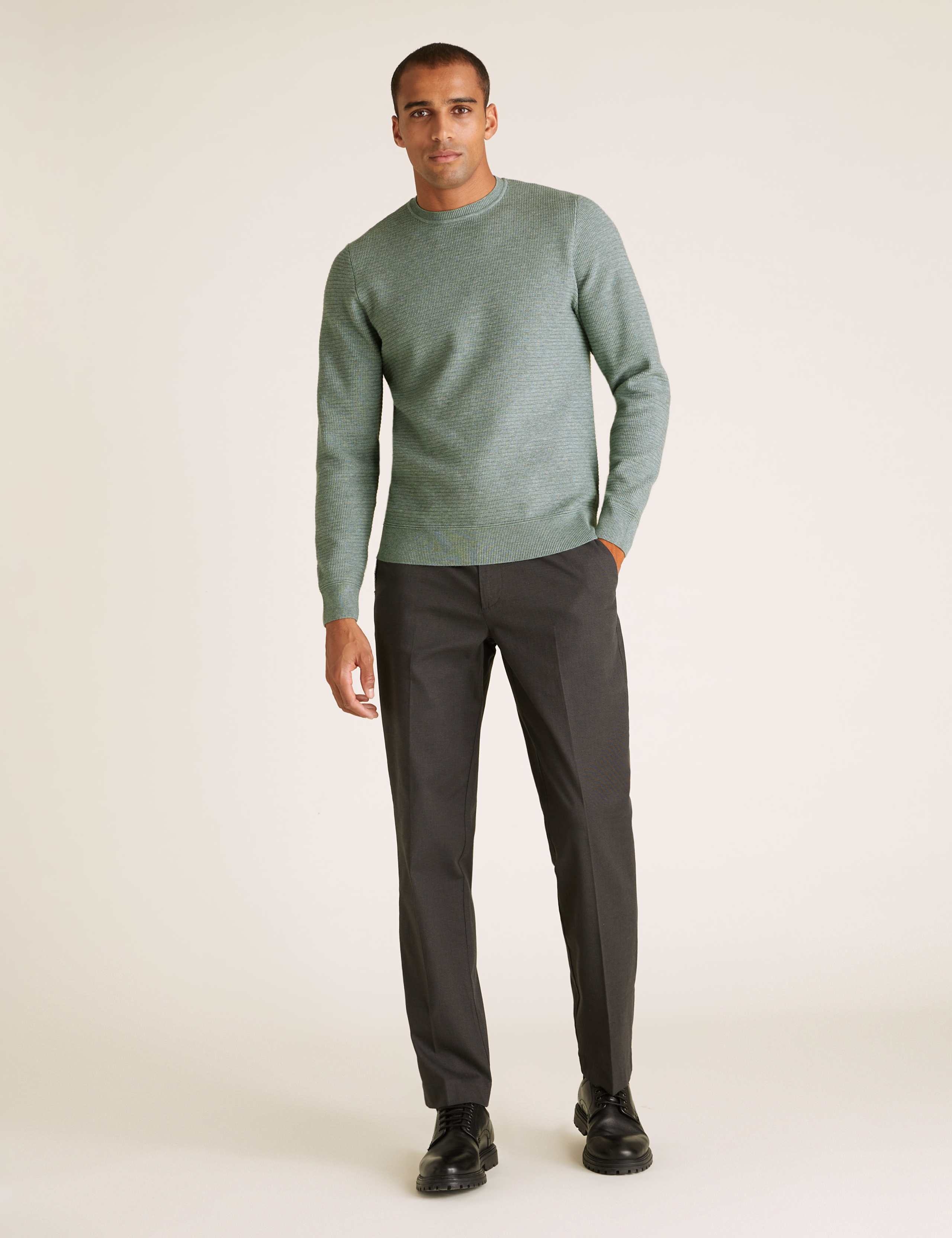 Ribbed Crew Neck Jumper 6 of 6