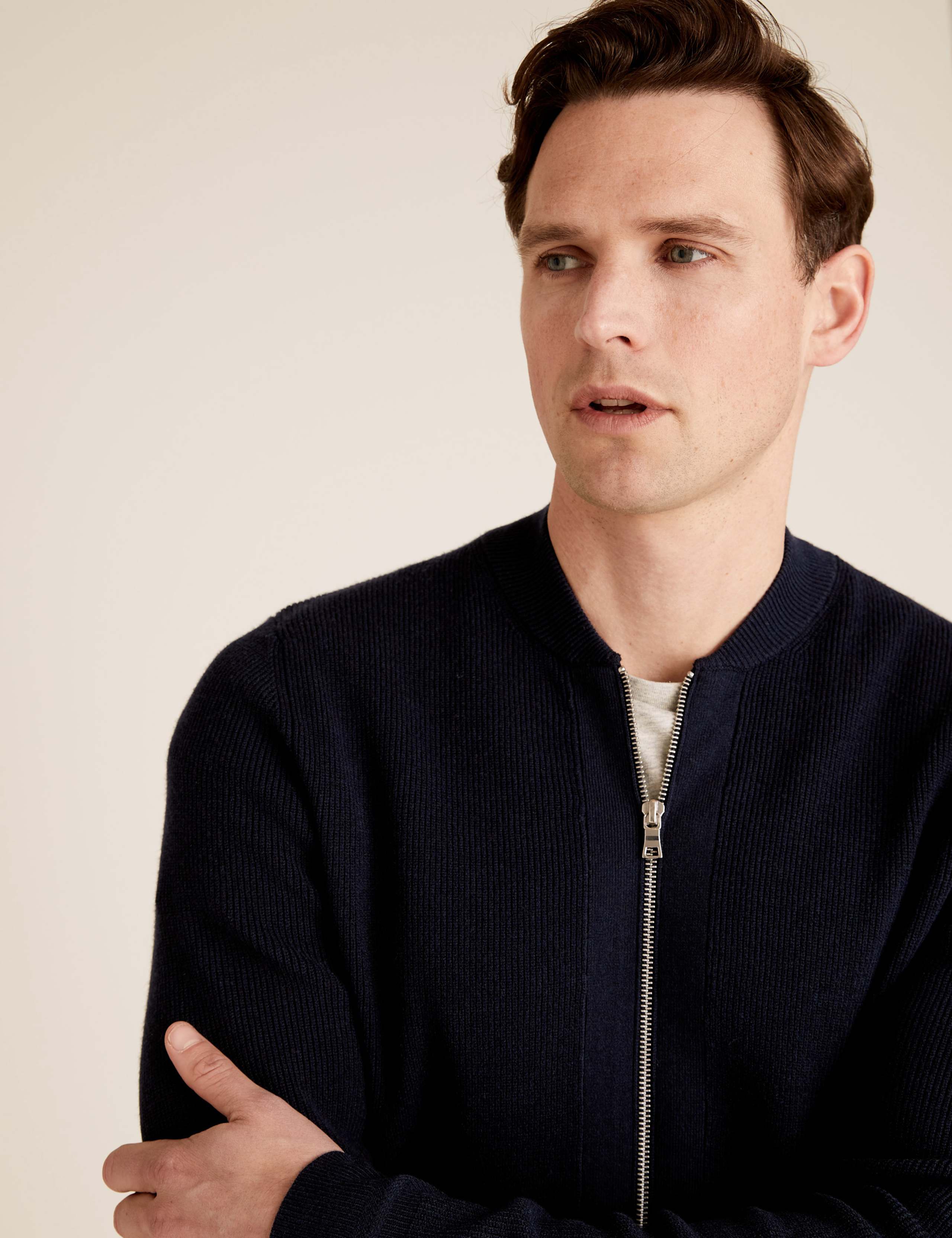 Ribbed Knitted Bomber 5 of 6