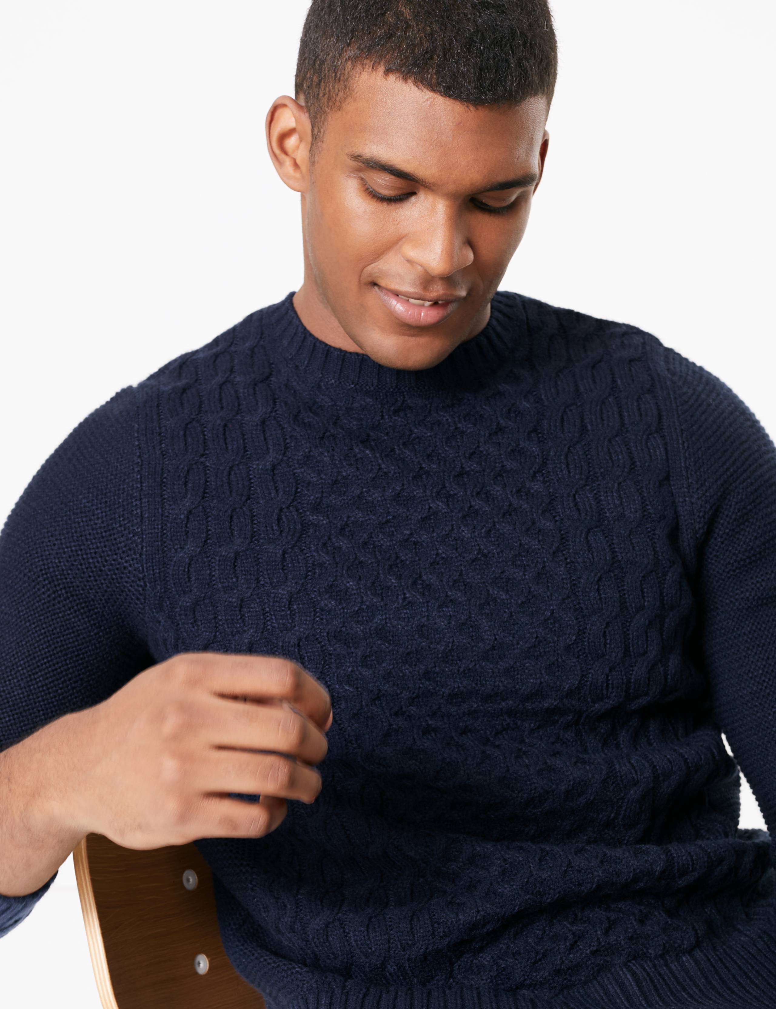 Cable Knit Crew Neck Jumper 3 of 4
