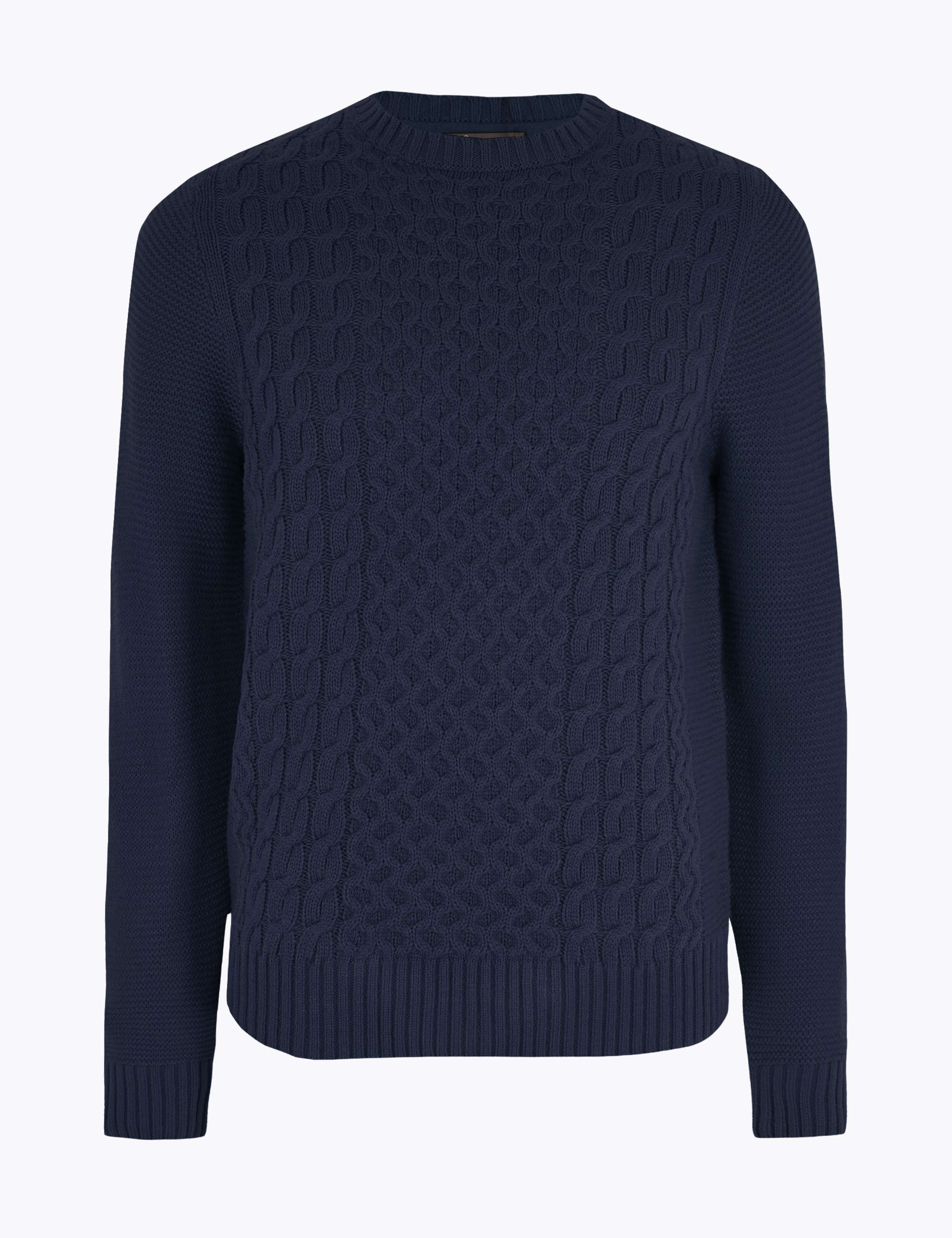 Cable Knit Crew Neck Jumper 2 of 4
