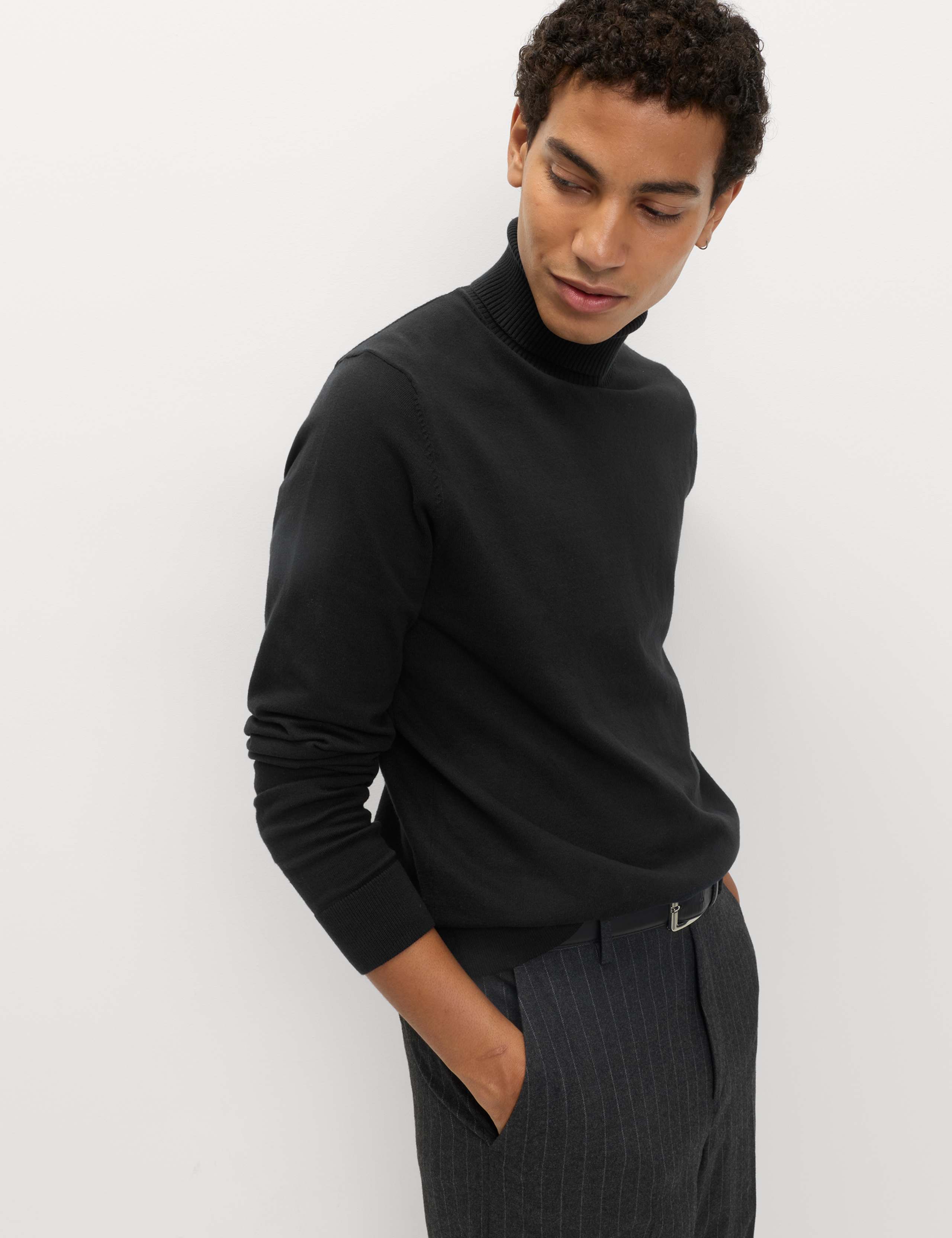 Cotton Rich Roll Neck Jumper 1 of 5