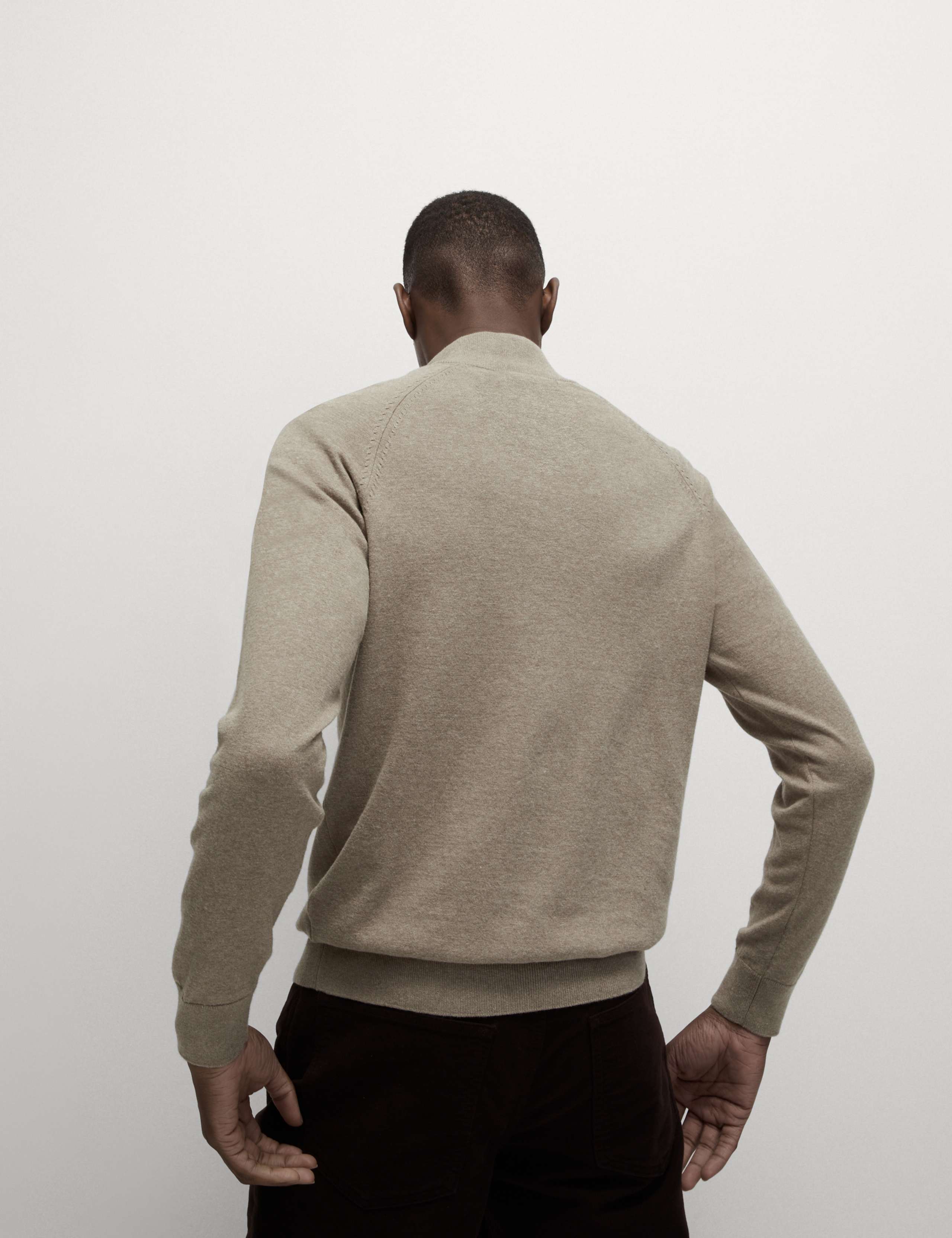 Cotton Rich Half Zip Jumper 6 of 6