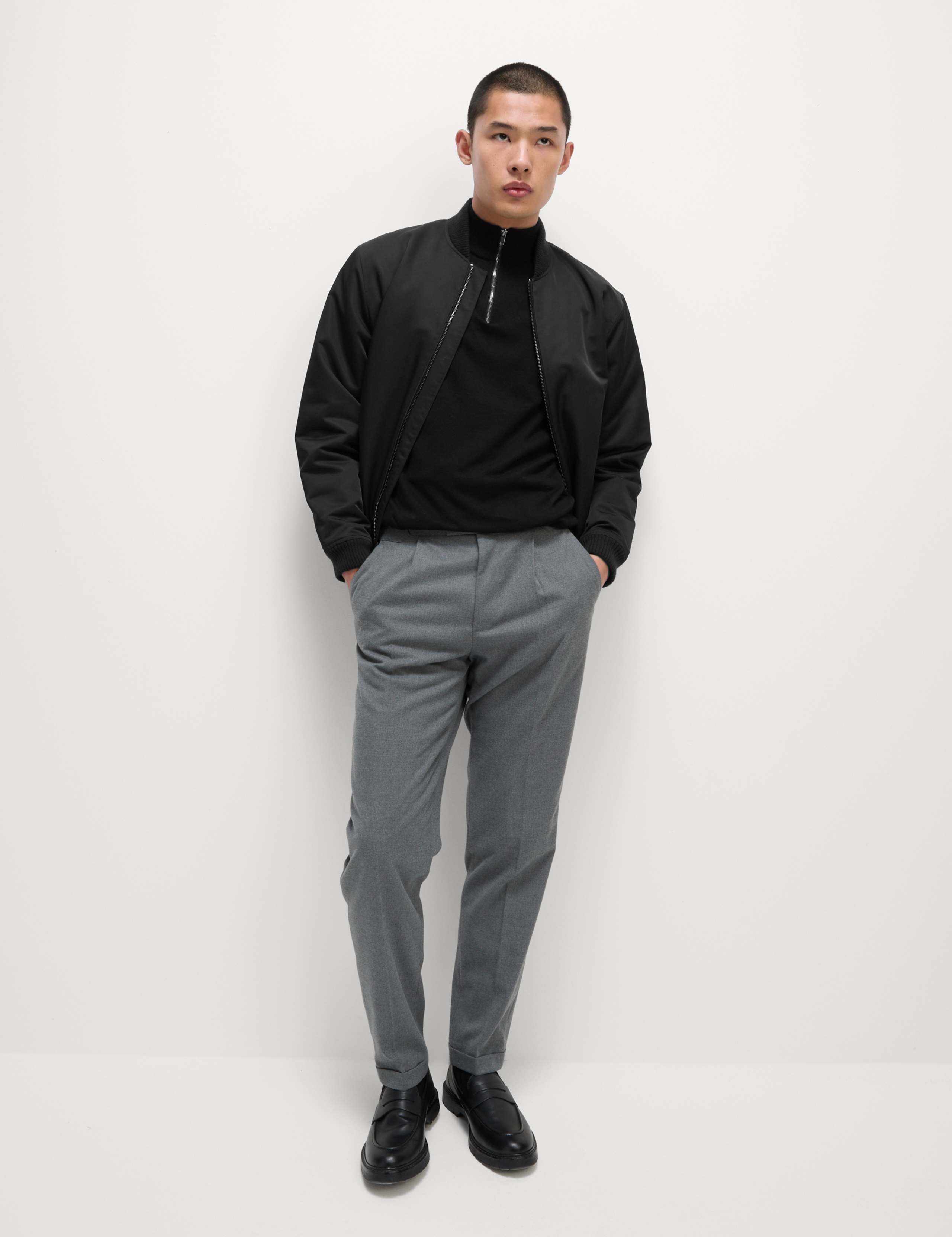 Cotton Rich Half Zip Jumper 3 of 6