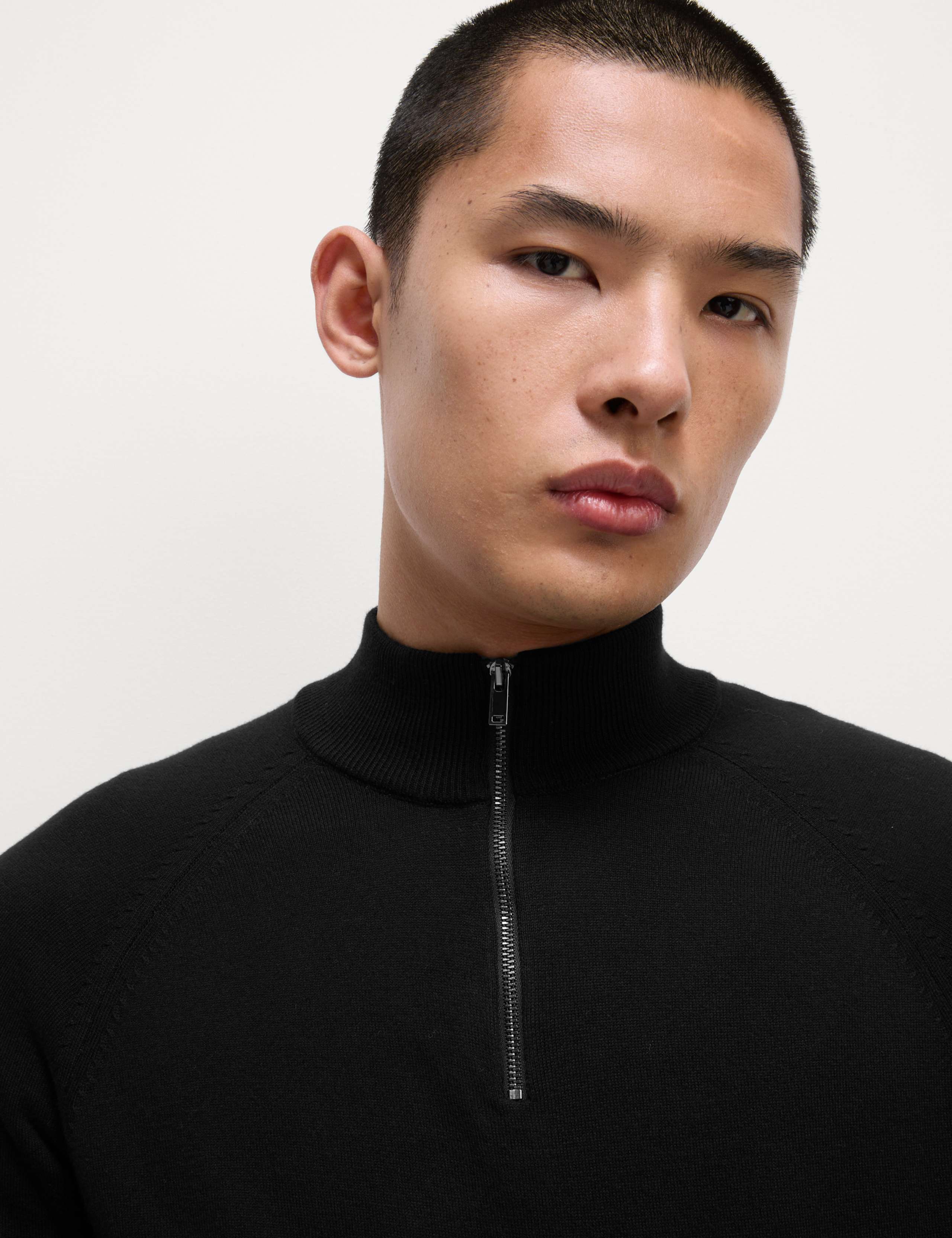 Cotton Rich Half Zip Jumper 5 of 6