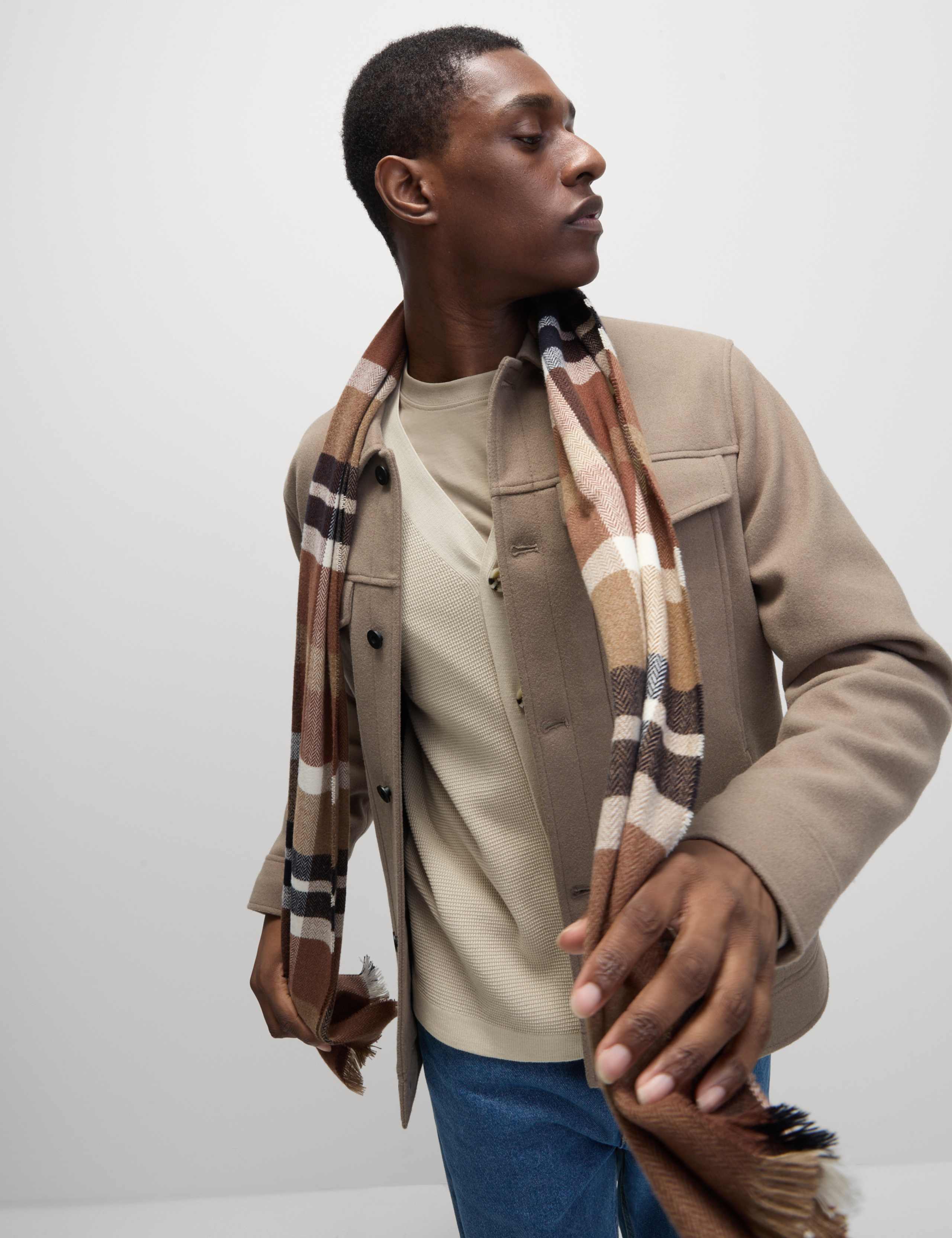 Cotton Modal Blend Textured V-Neck Cardigan 3 of 6