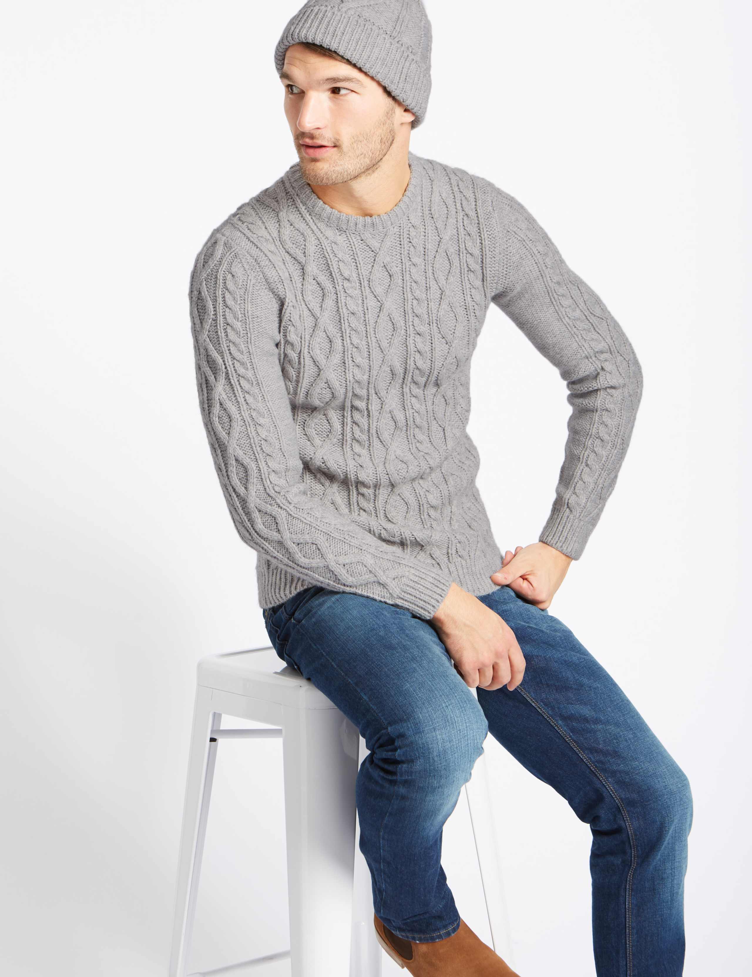 Cable Jumper with Hat 3 of 5