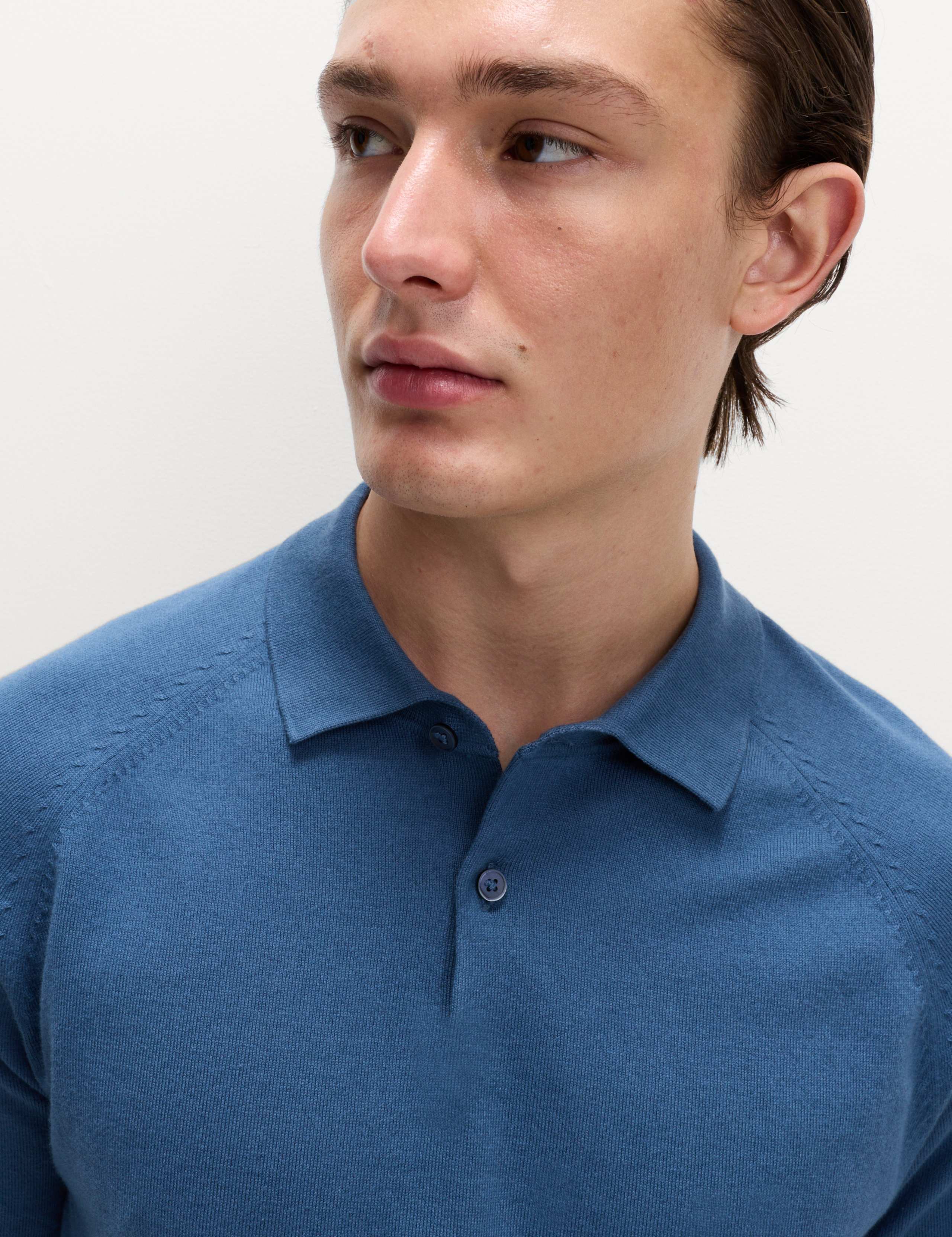 Cotton Rich Knitted Polo Shirt 4 of 5