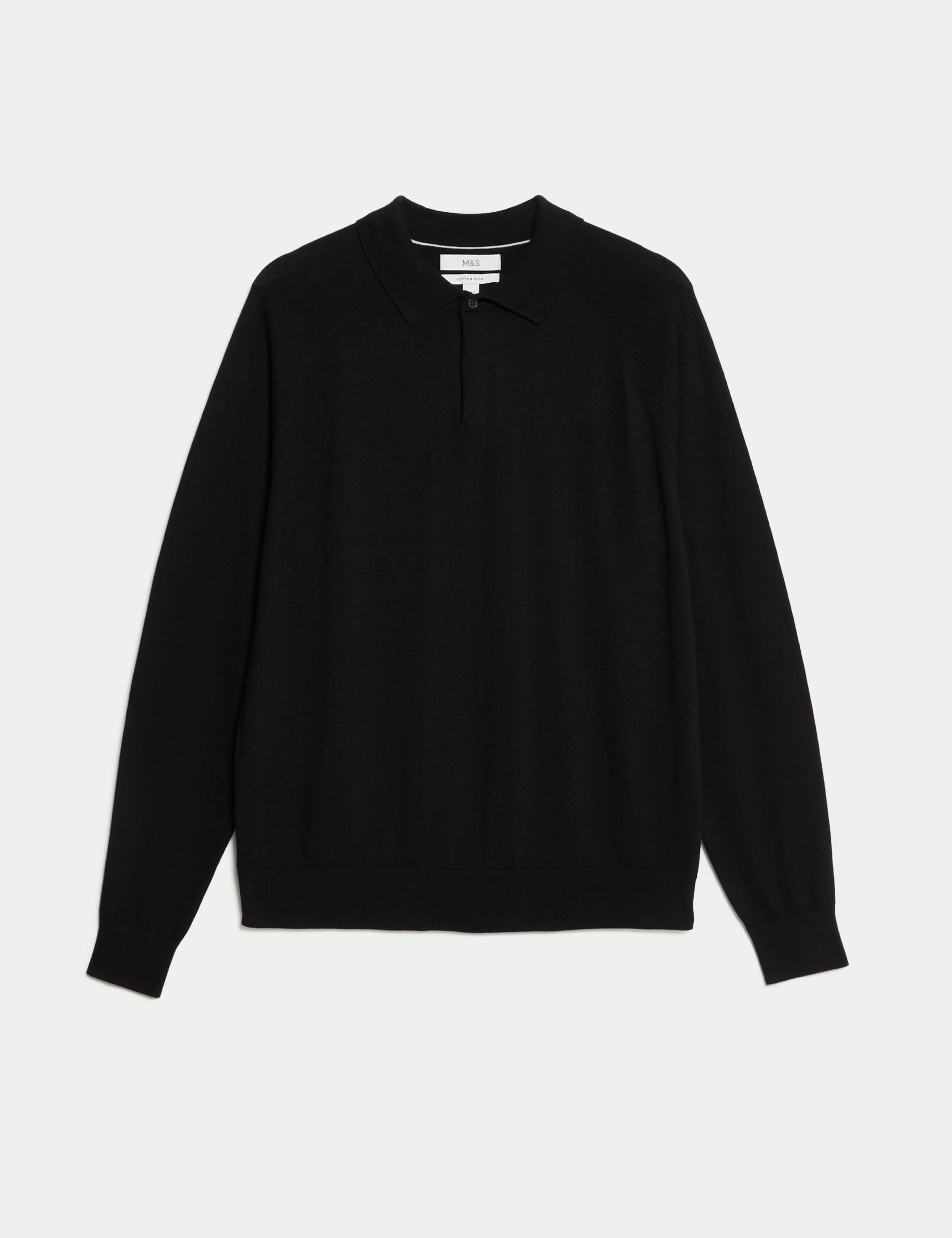 Cotton Rich Knitted Polo Shirt 2 of 5