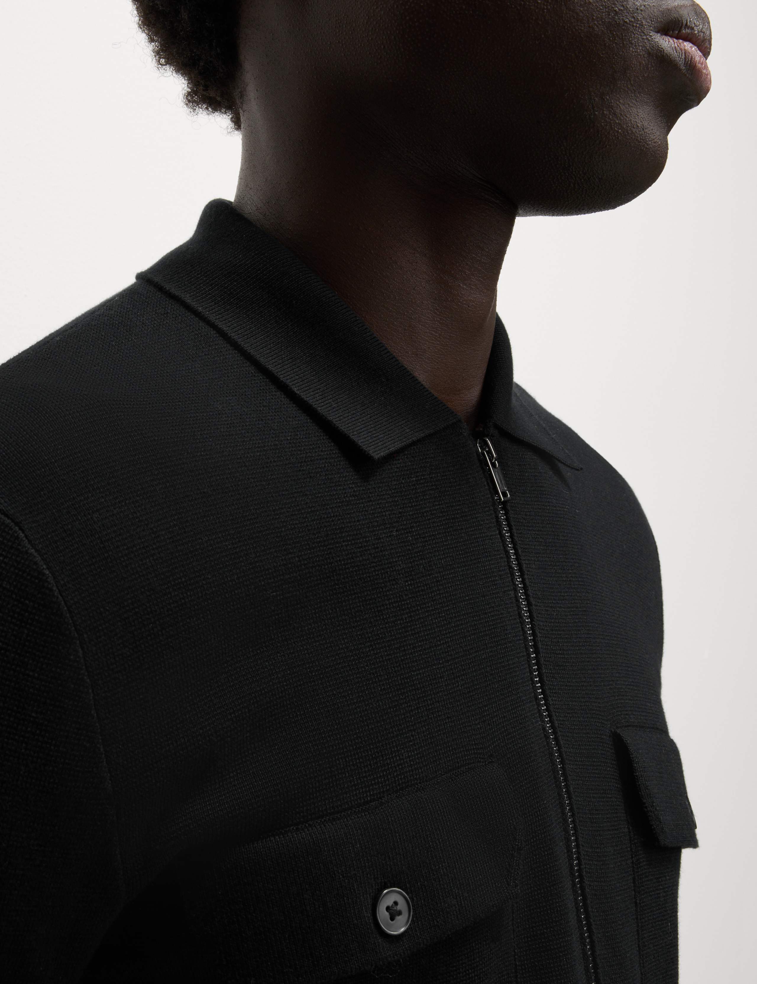 Cotton Rich Zip Up Knitted Jacket 5 of 8
