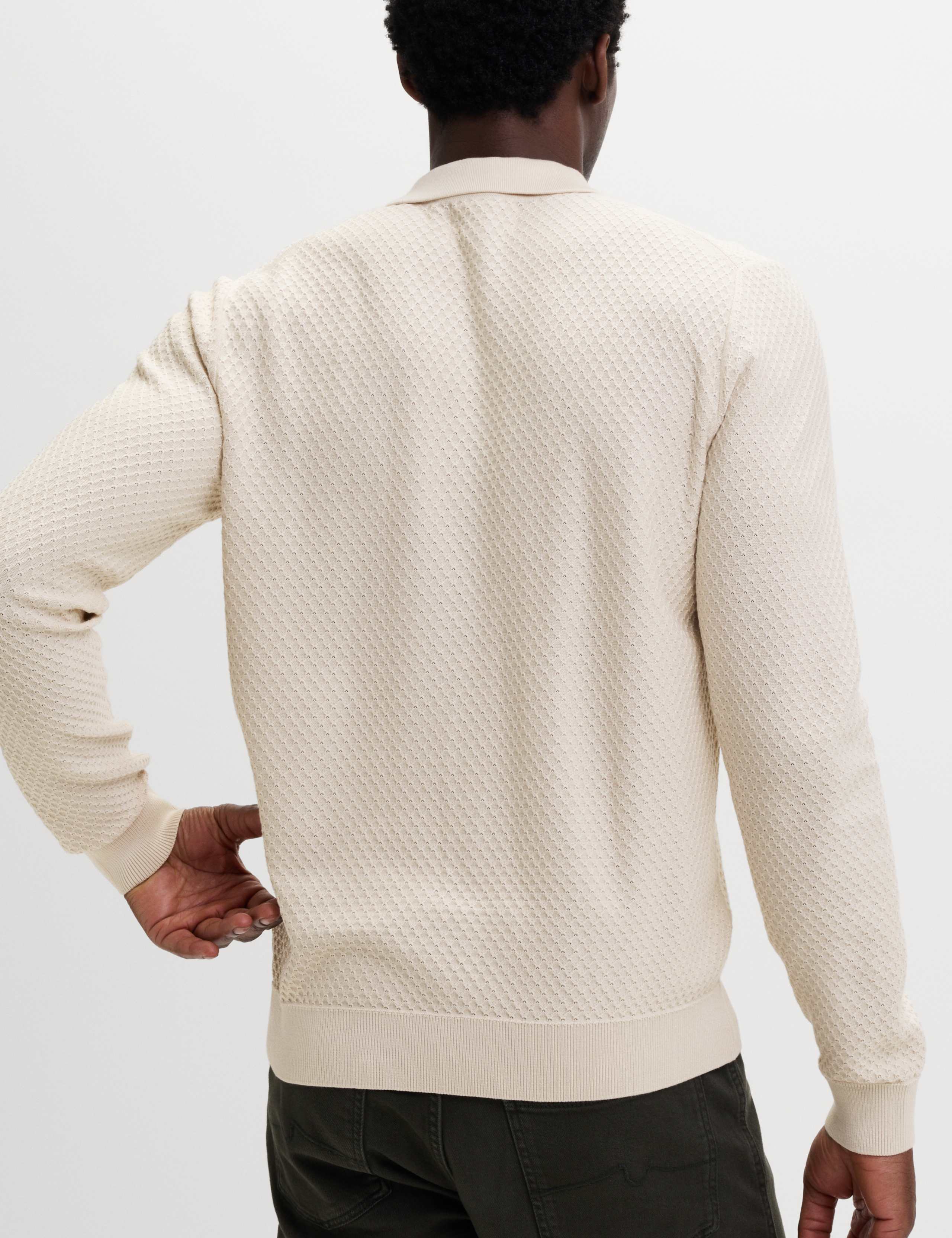 Cotton Modal Textured Polo Shirt 5 of 6