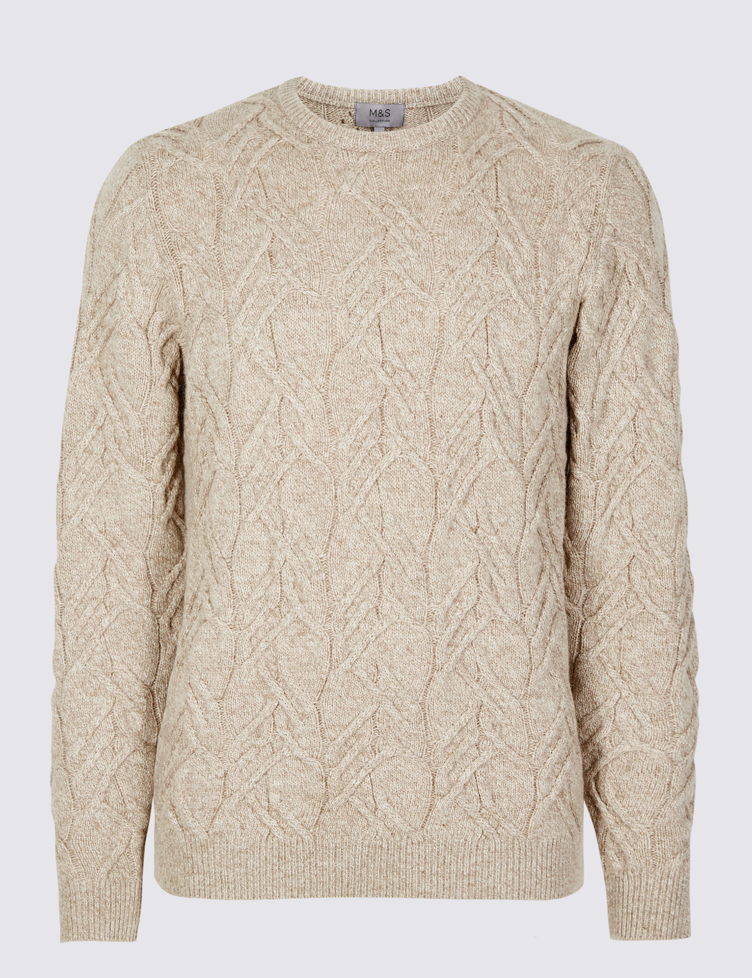 Cable Knit Jumper with Lambswool & Alpaca 2 of 5