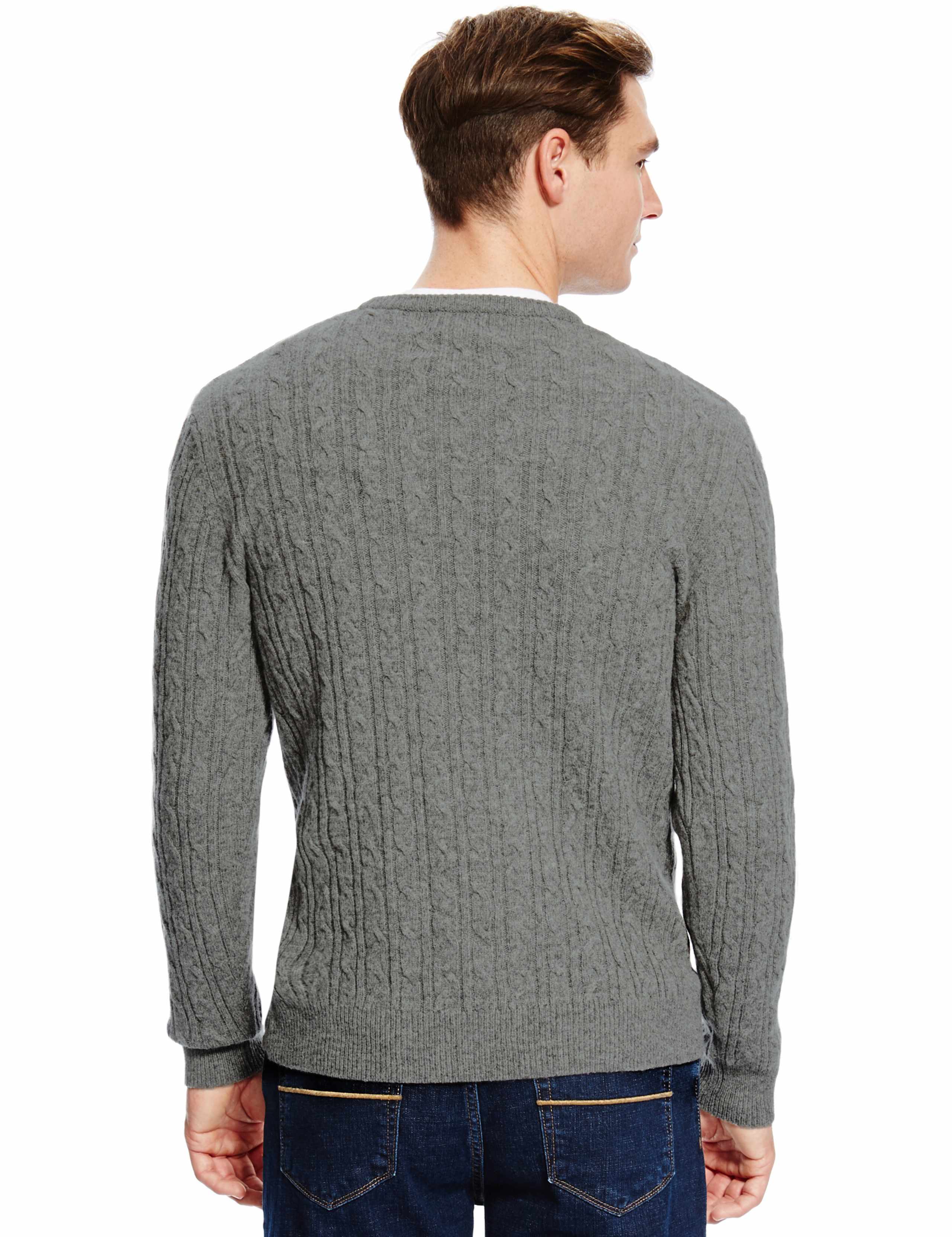 Pure Lambswool Textured Jumper 3 of 3