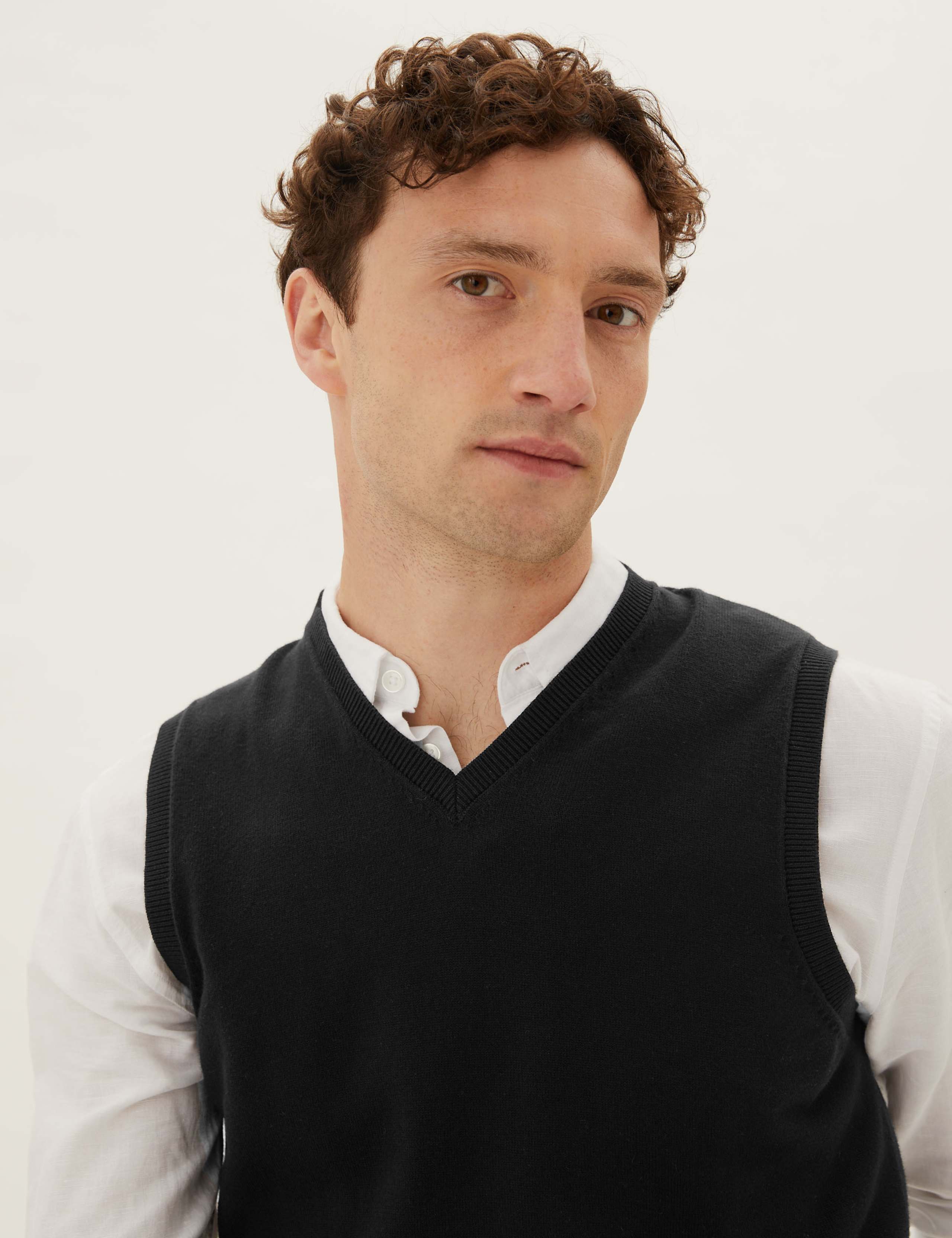 2 Pack Pure Cotton Sleeveless Jumper 3 of 3