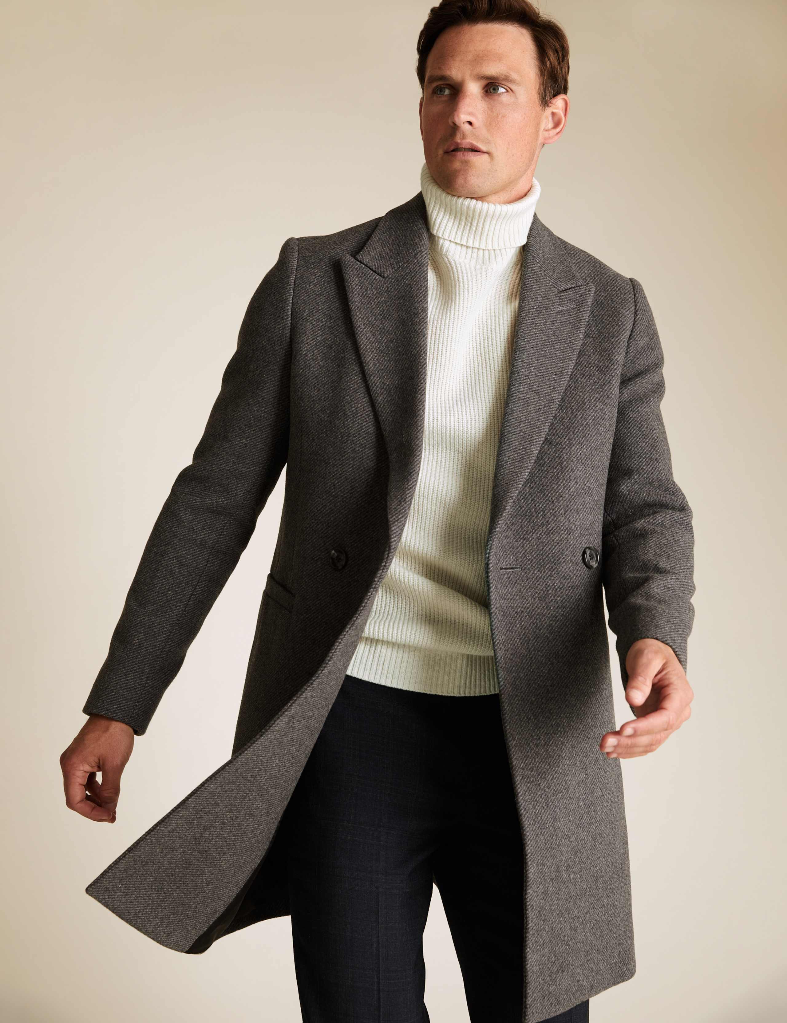 Pure Lambswool Ribbed Roll Neck Jumper 3 of 5
