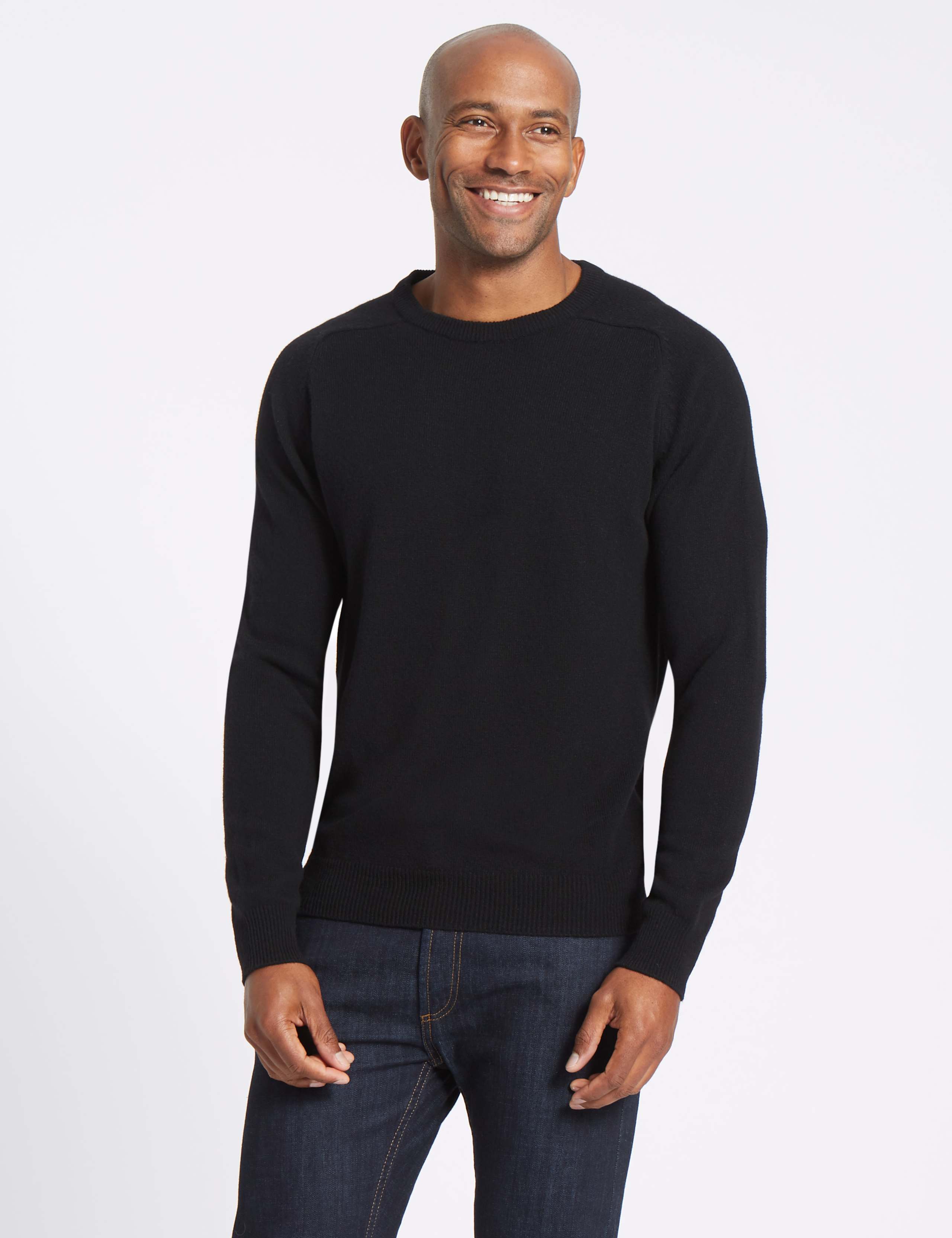 Pure Lambswool Crew Neck Jumper 1 of 5