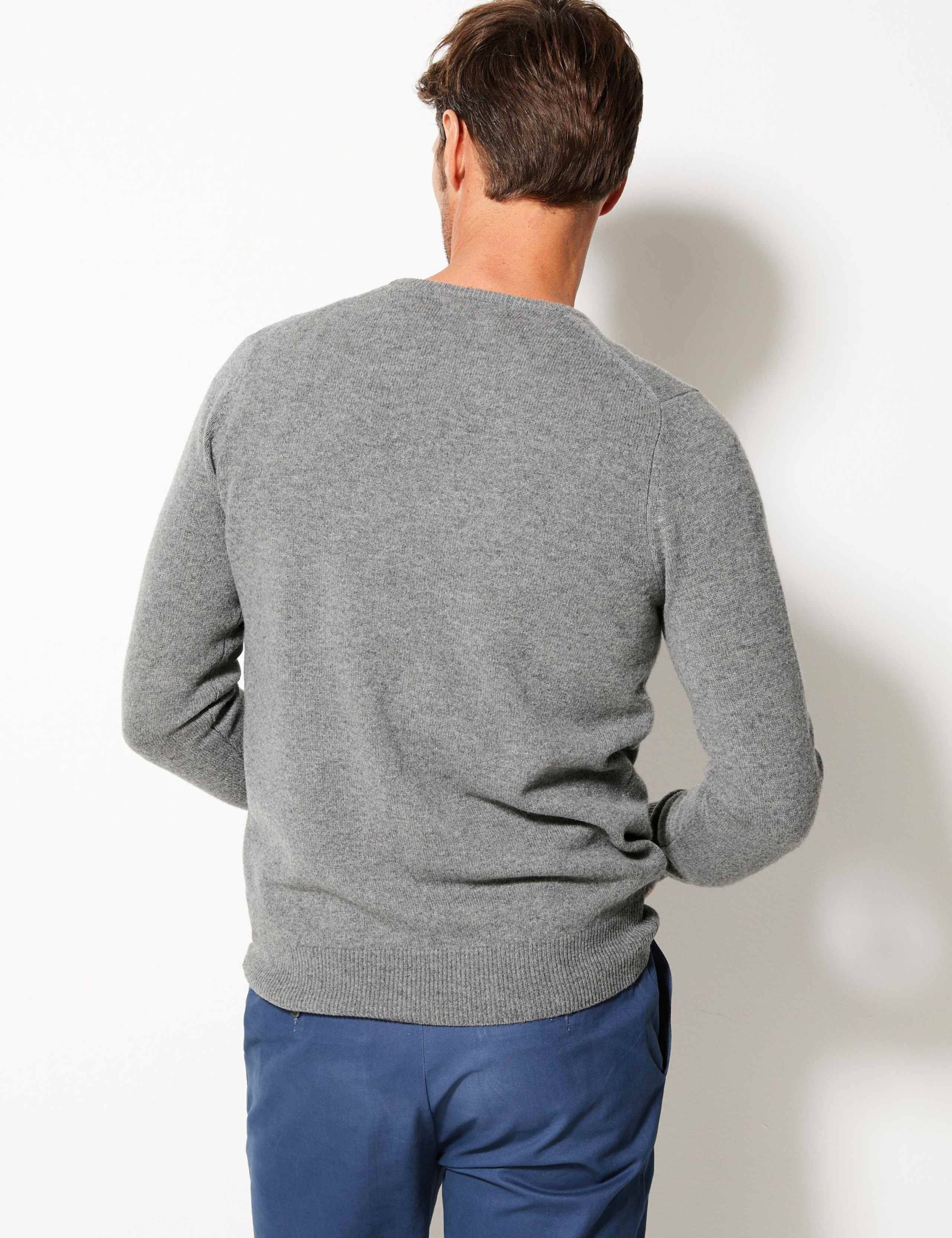 Pure Extra Fine Lambswool Crew Neck Jumper 4 of 4