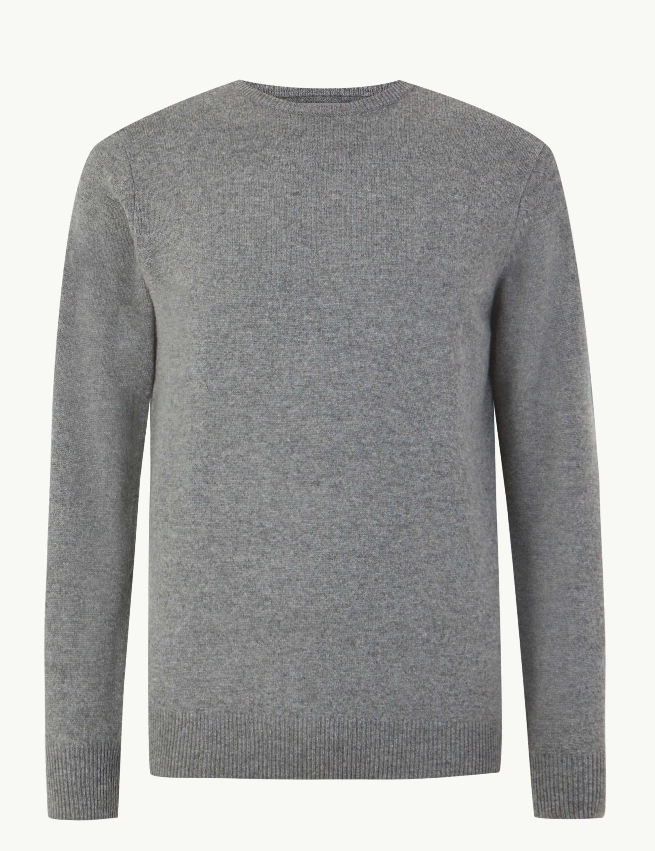 Pure Extra Fine Lambswool Crew Neck Jumper 2 of 4
