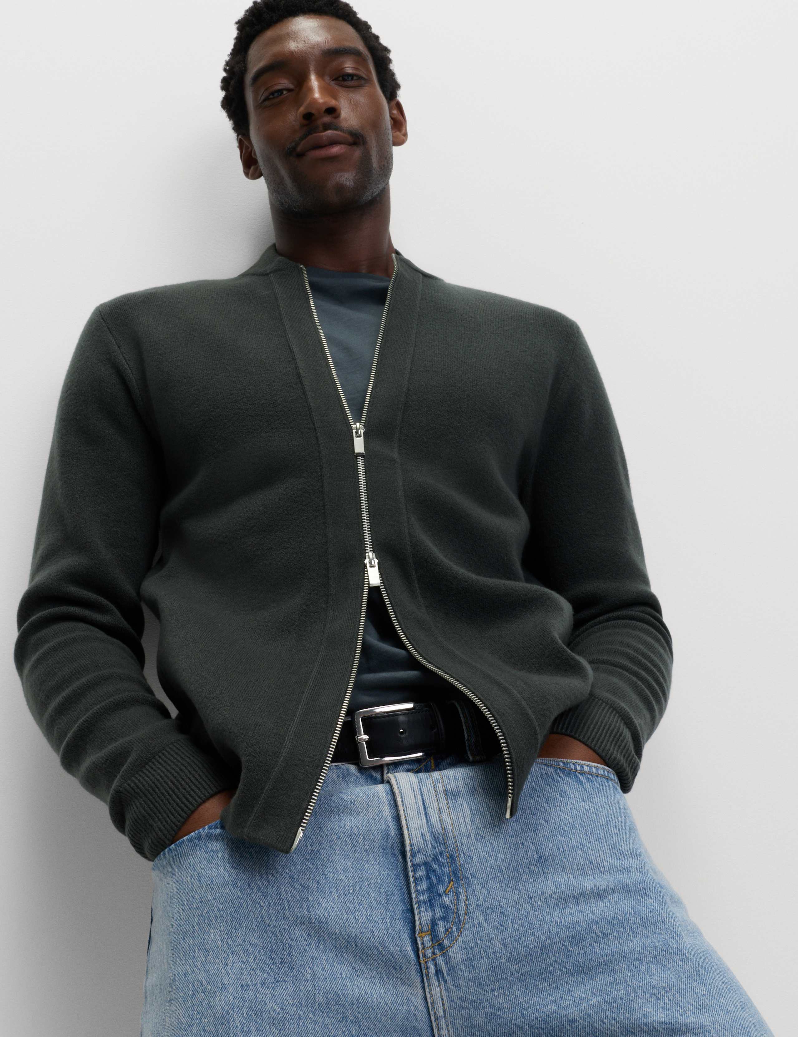 Air Yarn Smart Knitted Bomber Jacket 4 of 6