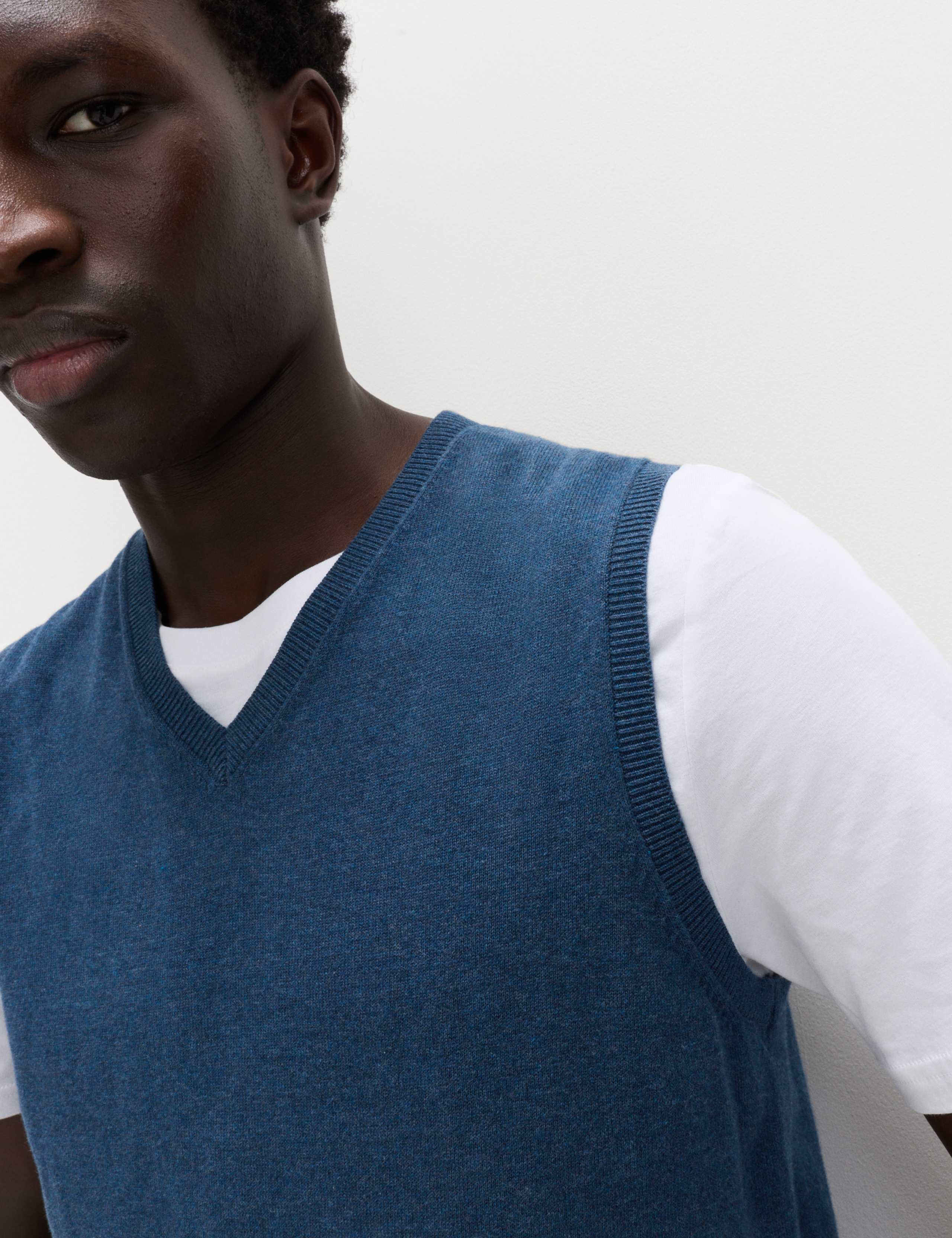 Pure Cotton Sleeveless Jumper 3 of 5