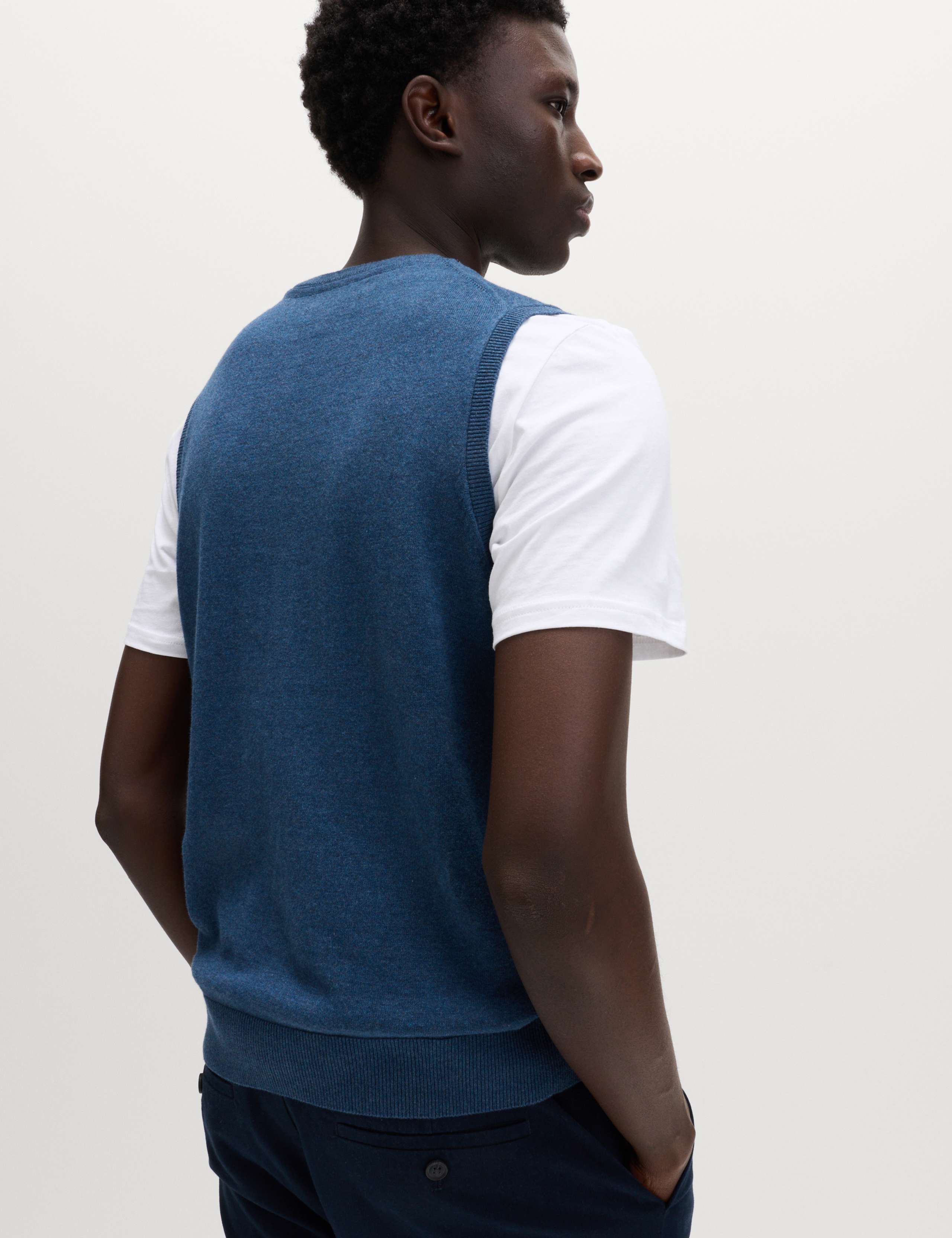 Pure Cotton Sleeveless Jumper 4 of 5