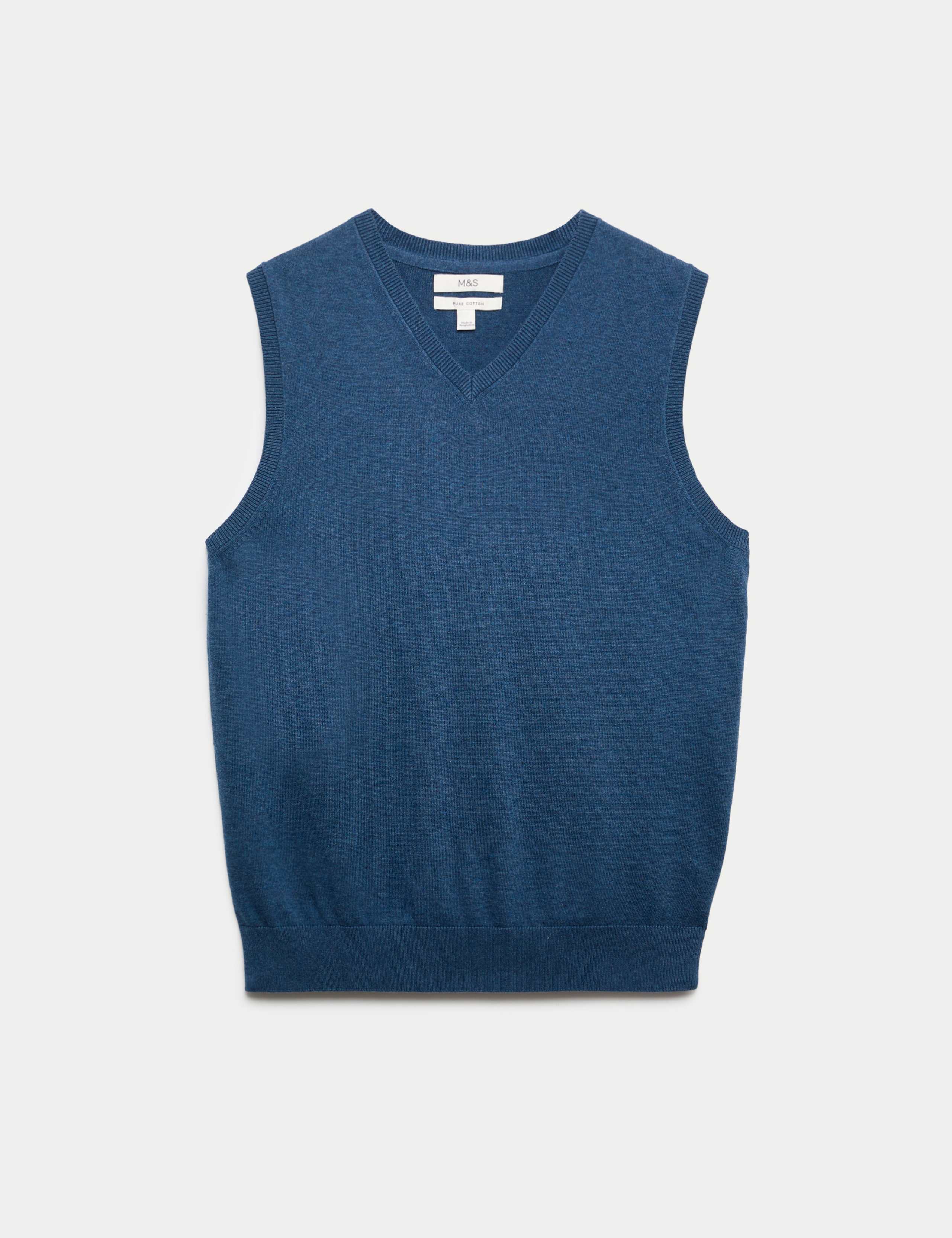 Pure Cotton Sleeveless Jumper 2 of 5