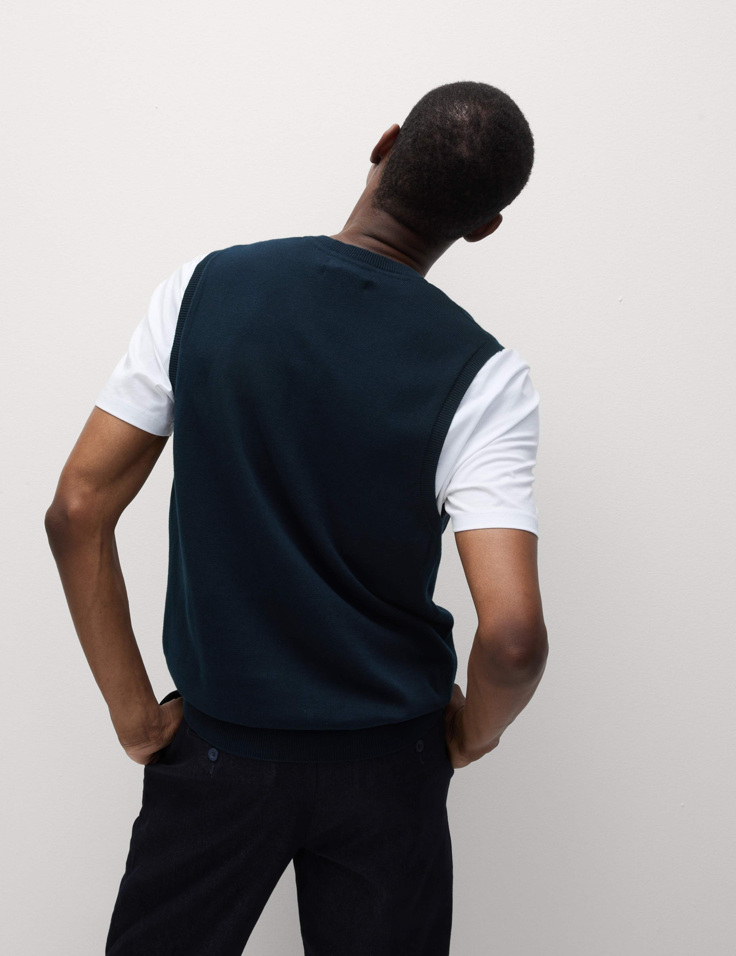 Pure Cotton Sleeveless Jumper 4 of 6